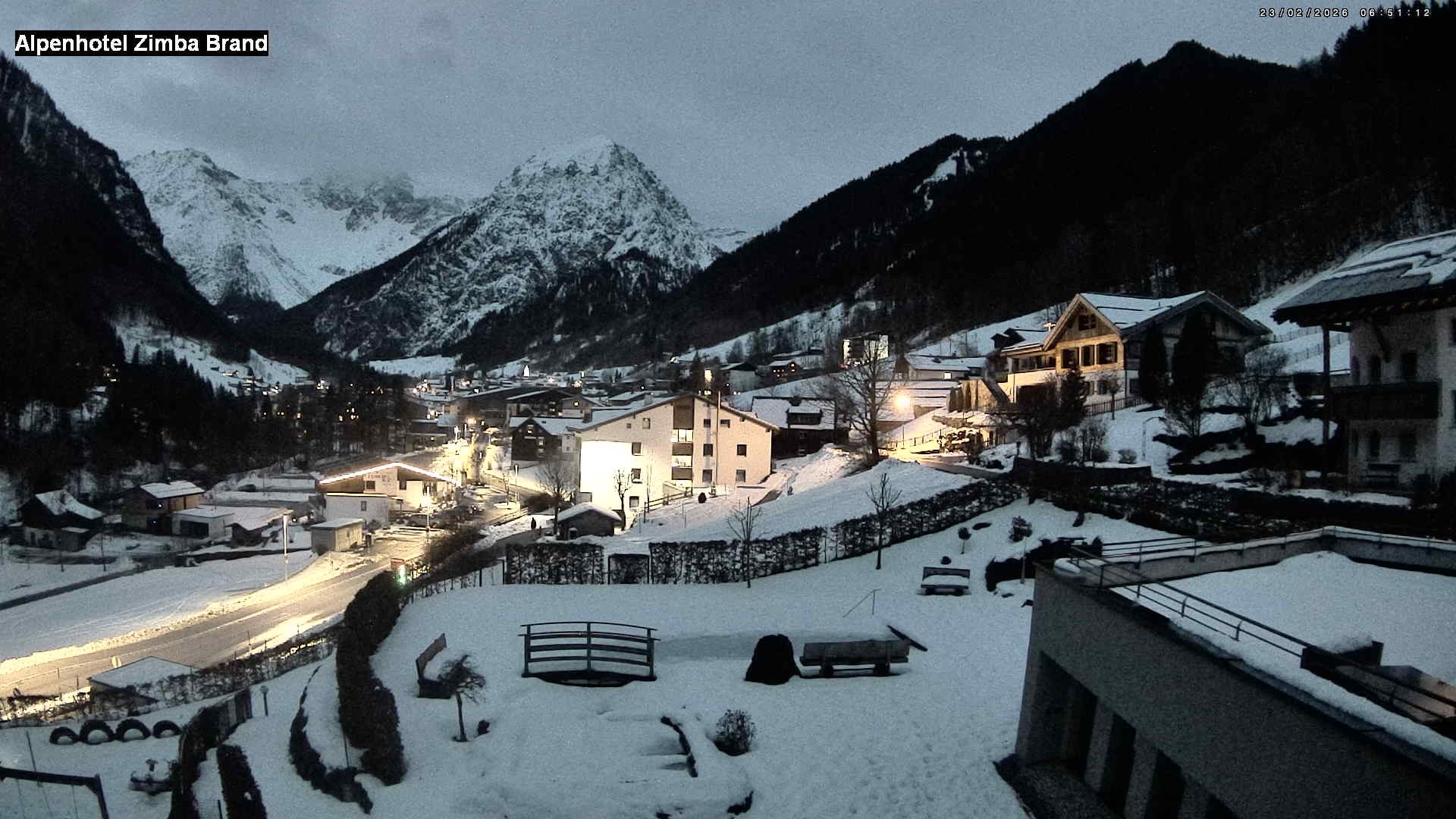 Archiv Foto Webcam Alpenhof Zimba, Brand, Vorarlberg