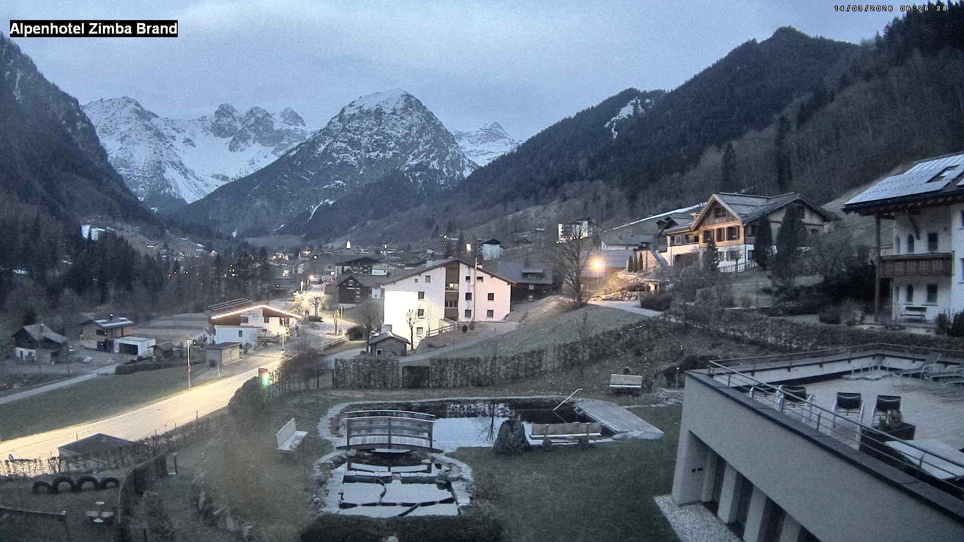 Archiv Foto Webcam Alpenhof Zimba, Brand, Vorarlberg