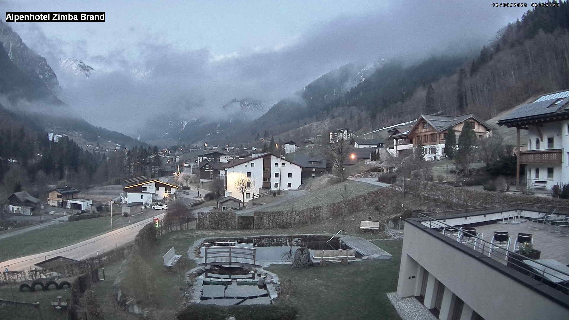 Archiv Foto Webcam Alpenhof Zimba, Brand, Vorarlberg