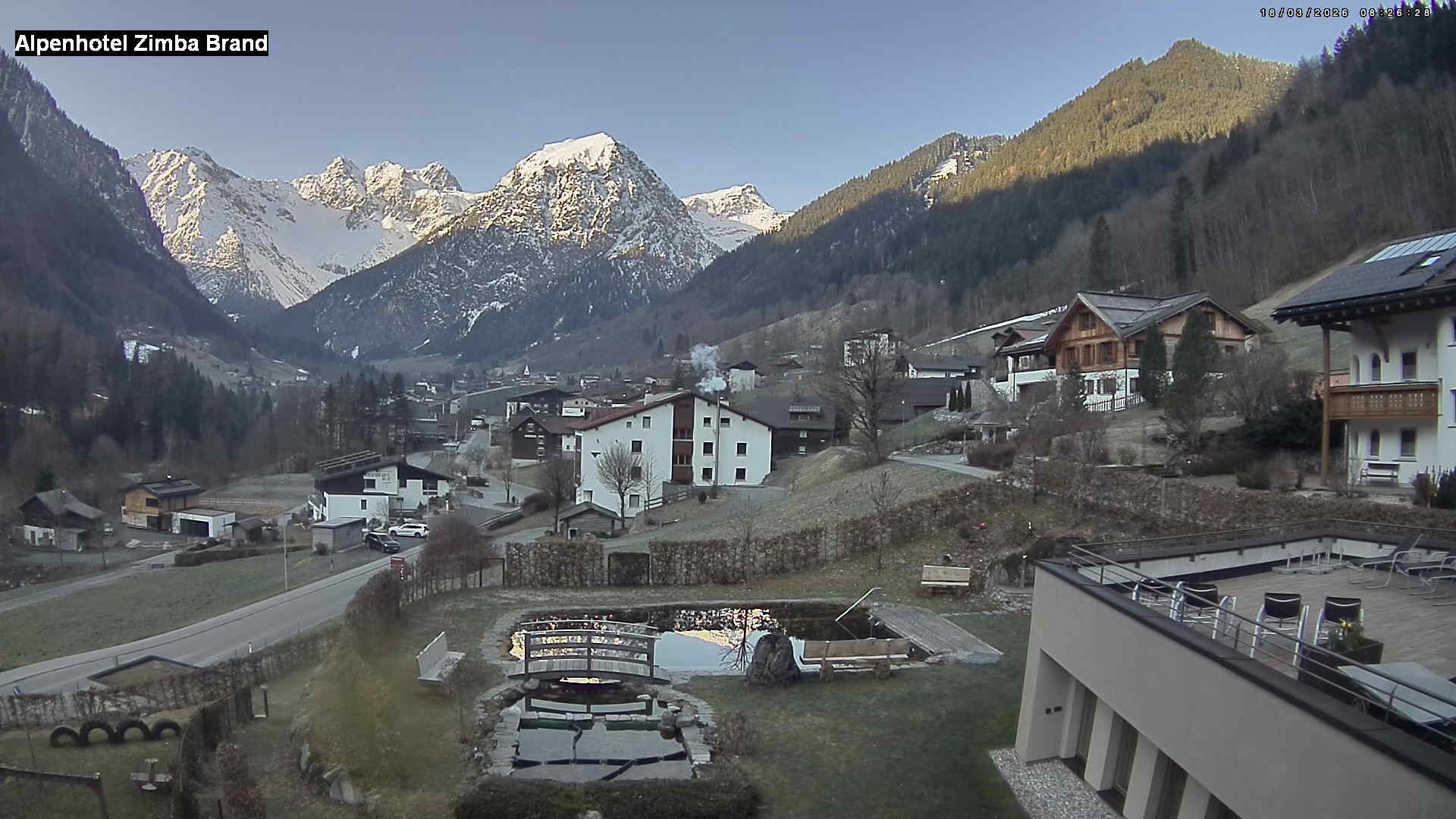 Archiv Foto Webcam Alpenhof Zimba, Brand, Vorarlberg