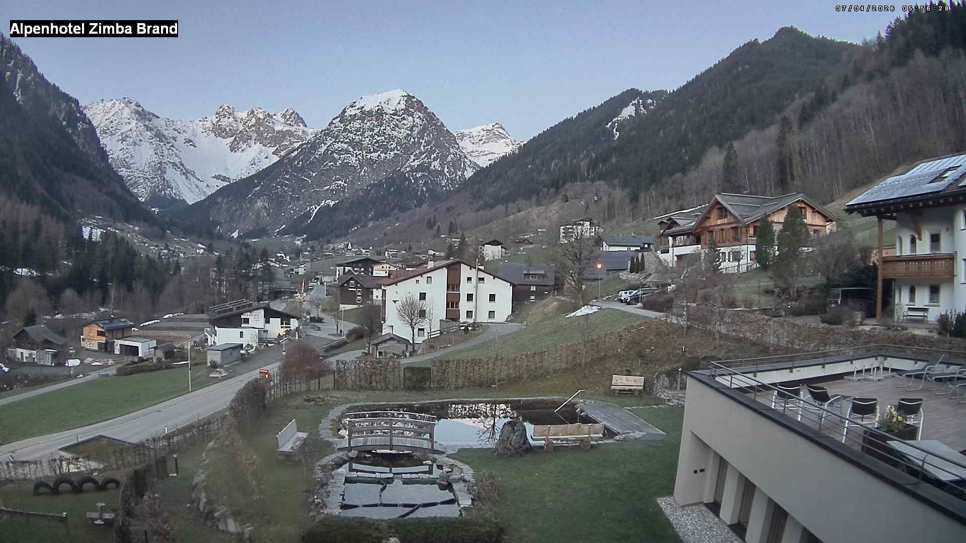 Archiv Foto Webcam Alpenhof Zimba, Brand, Vorarlberg