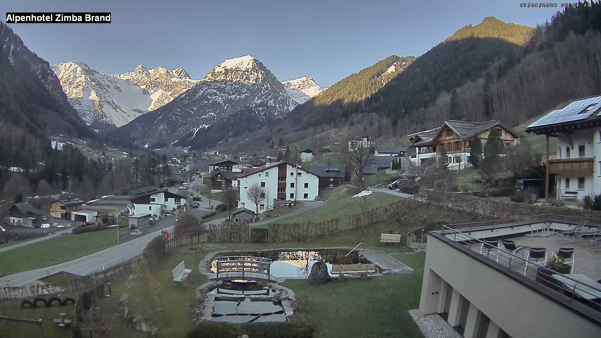 Archiv Foto Webcam Alpenhof Zimba, Brand, Vorarlberg