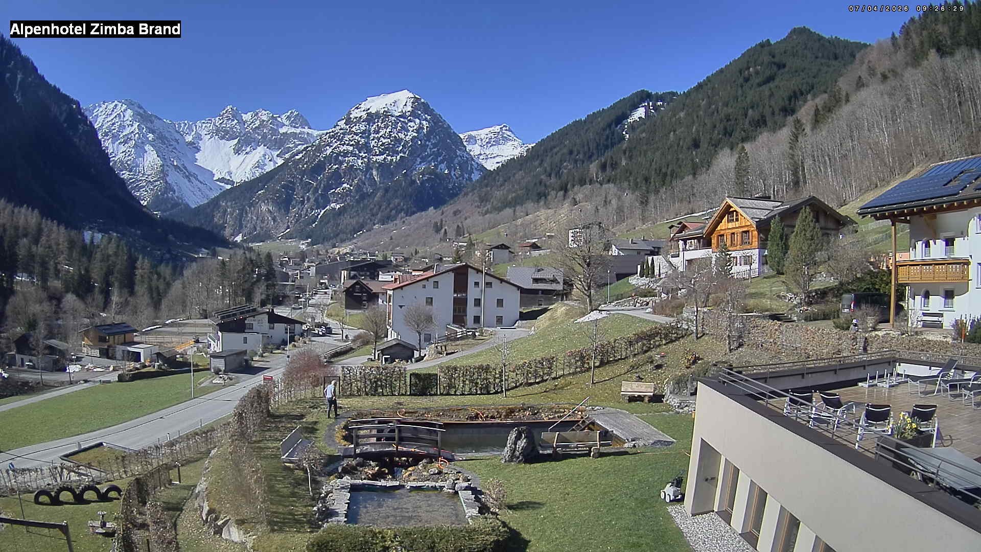 Archiv Foto Webcam Alpenhof Zimba, Brand, Vorarlberg