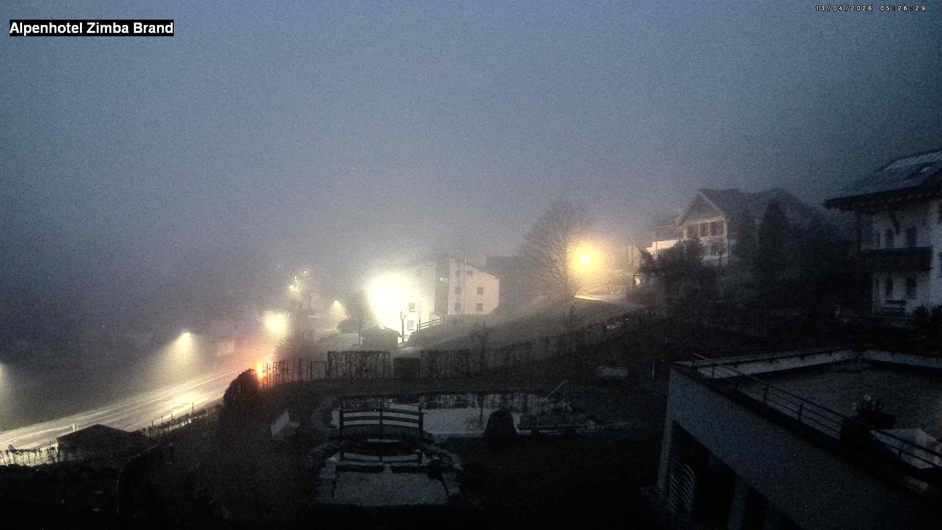 Archived image Webcam hotel Zimba, Brand in Vorarlberg