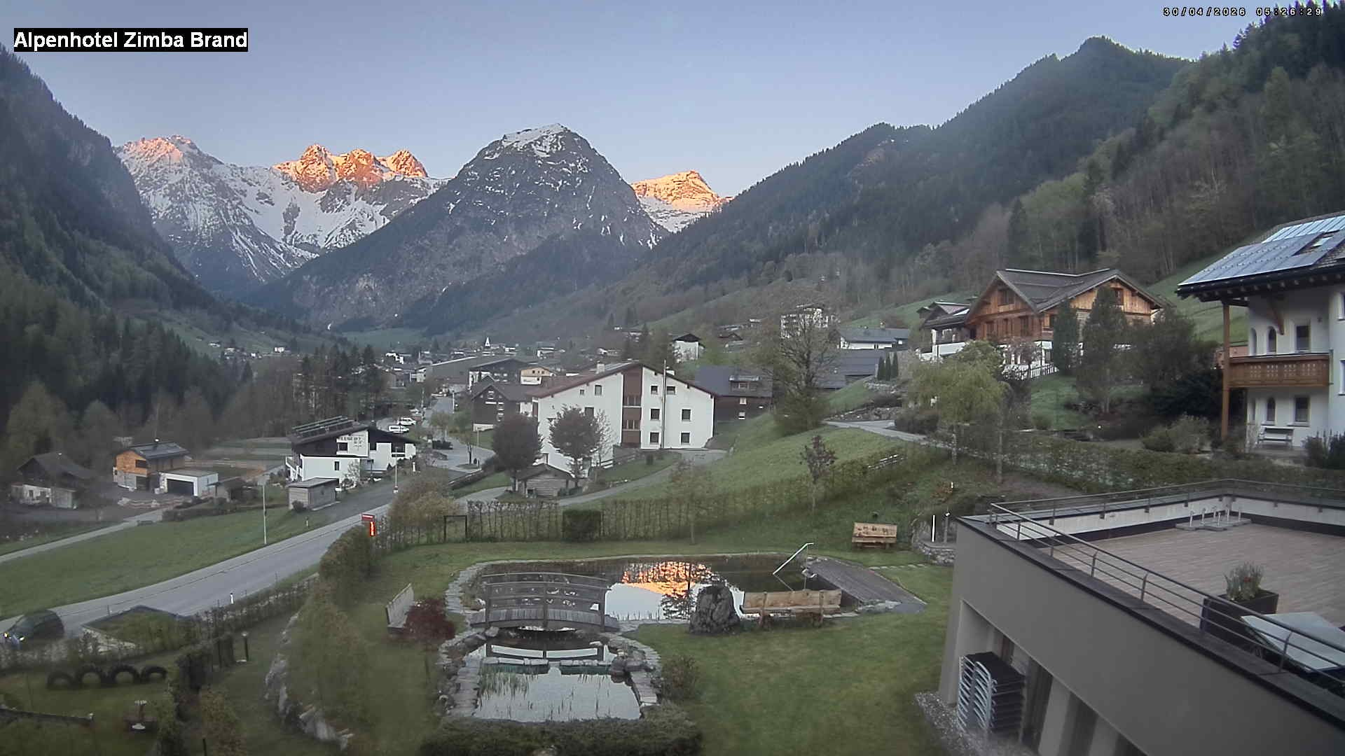 Archiv Foto Webcam Alpenhof Zimba, Brand, Vorarlberg
