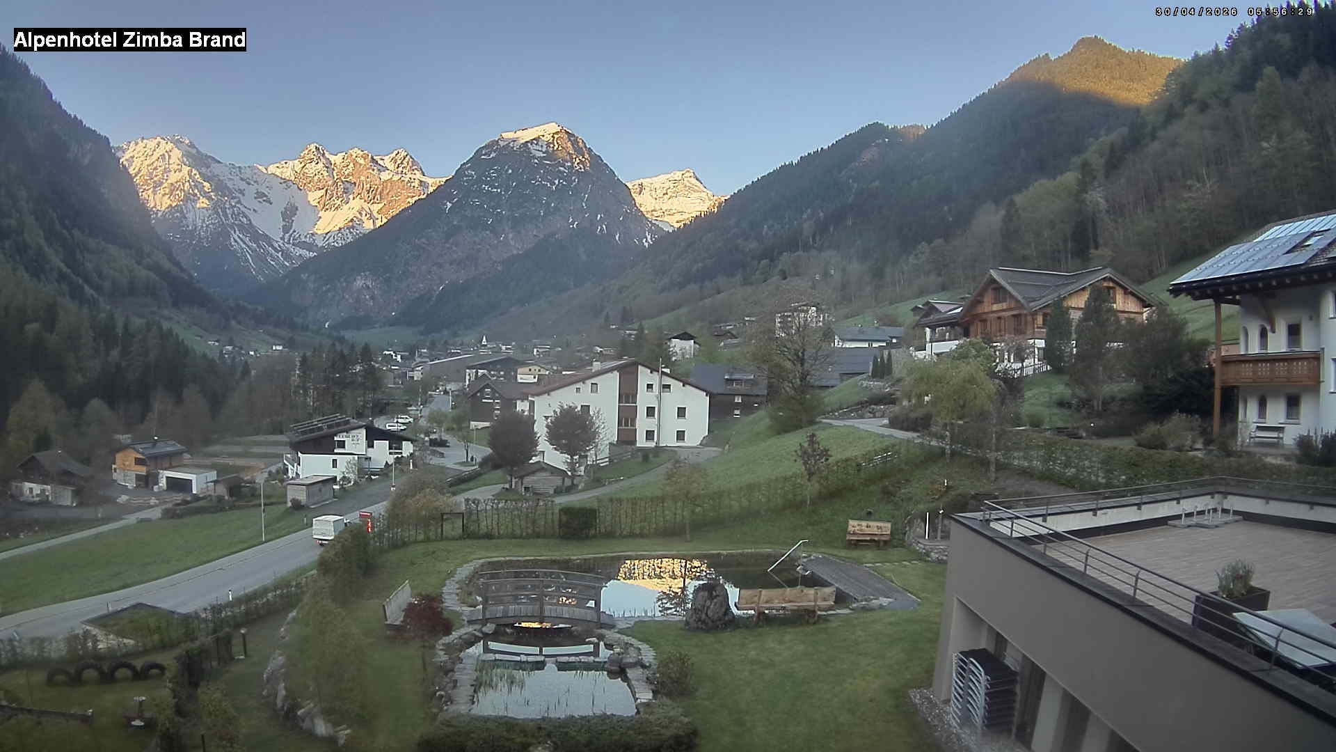 Archiv Foto Webcam Alpenhof Zimba, Brand, Vorarlberg