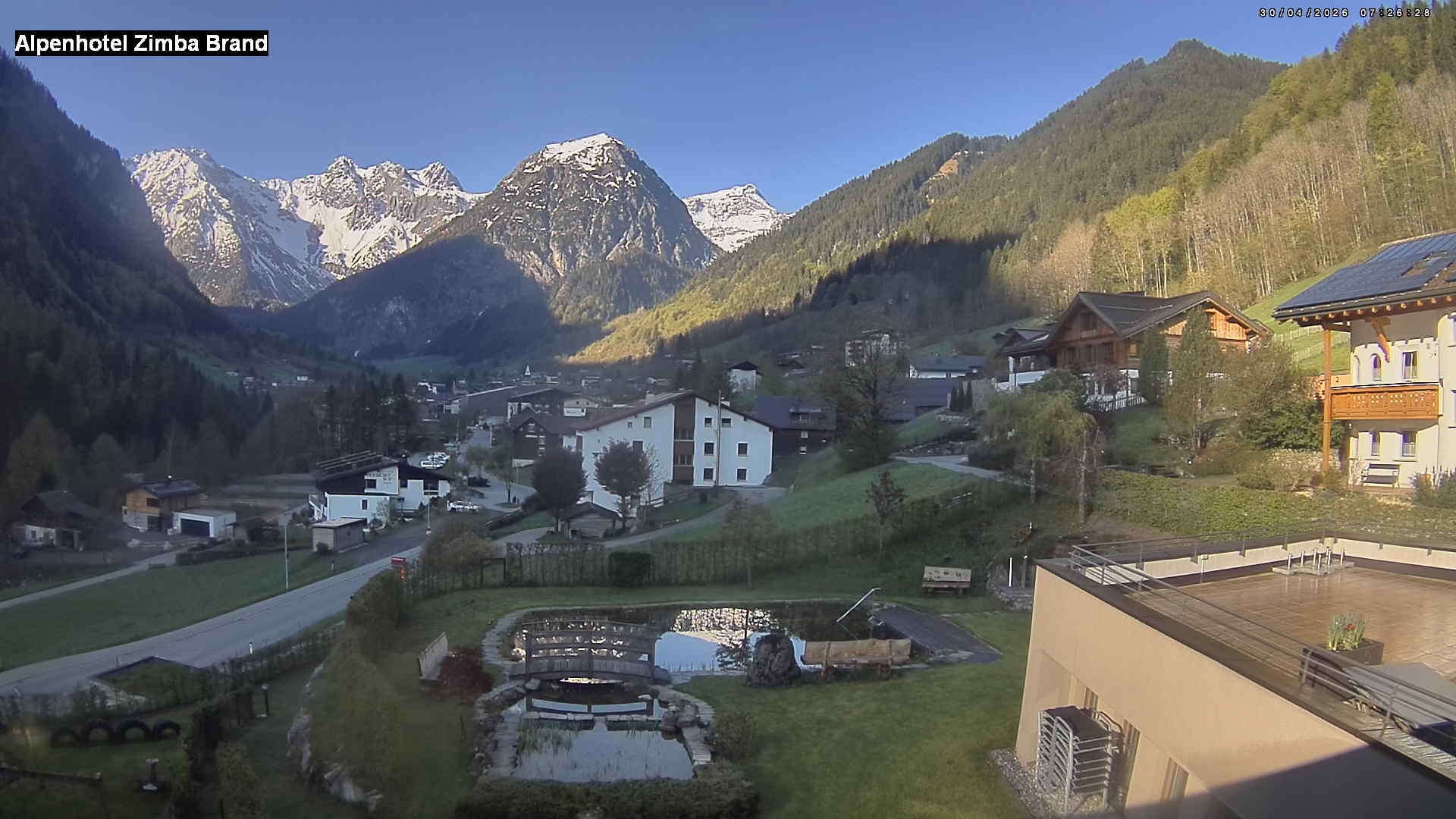 Archiv Foto Webcam Alpenhof Zimba, Brand, Vorarlberg
