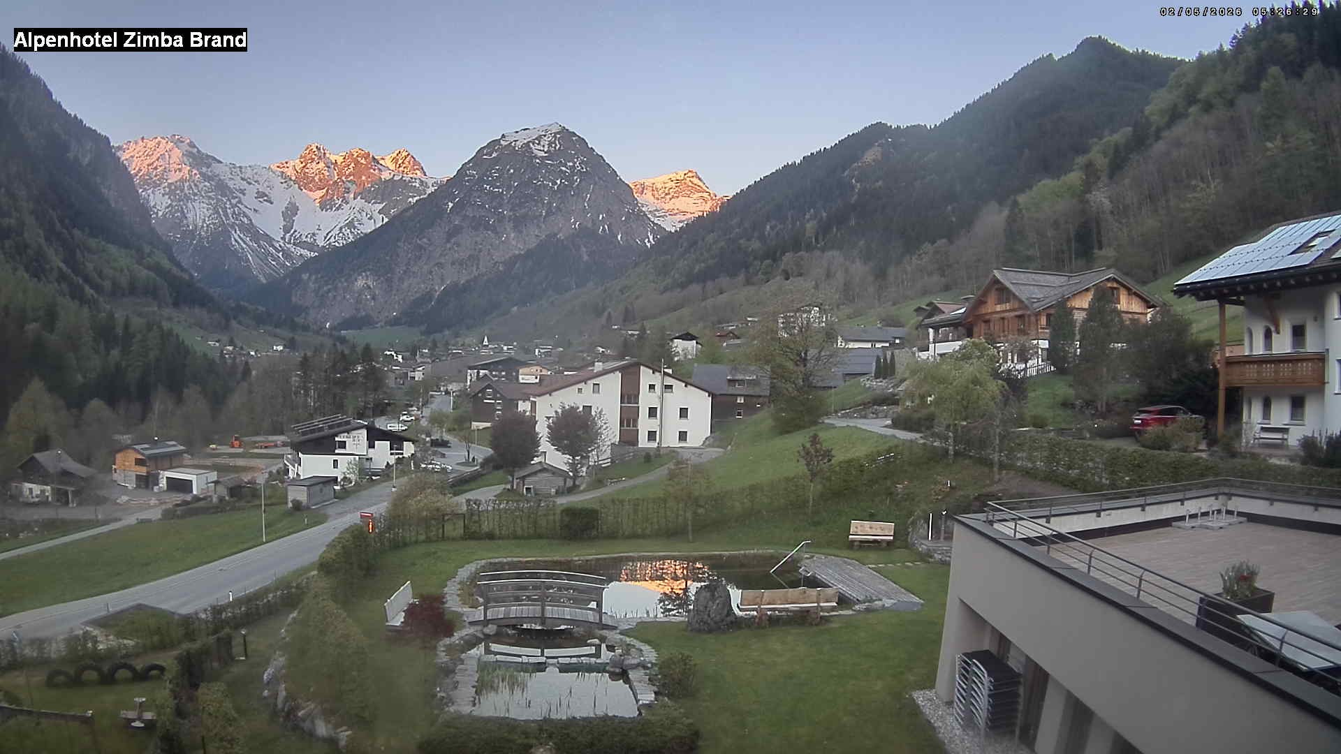 Archiv Foto Webcam Alpenhof Zimba, Brand, Vorarlberg