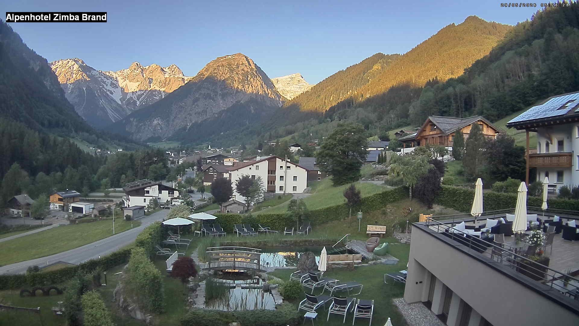 Archived image Webcam hotel Zimba, Brand in Vorarlberg