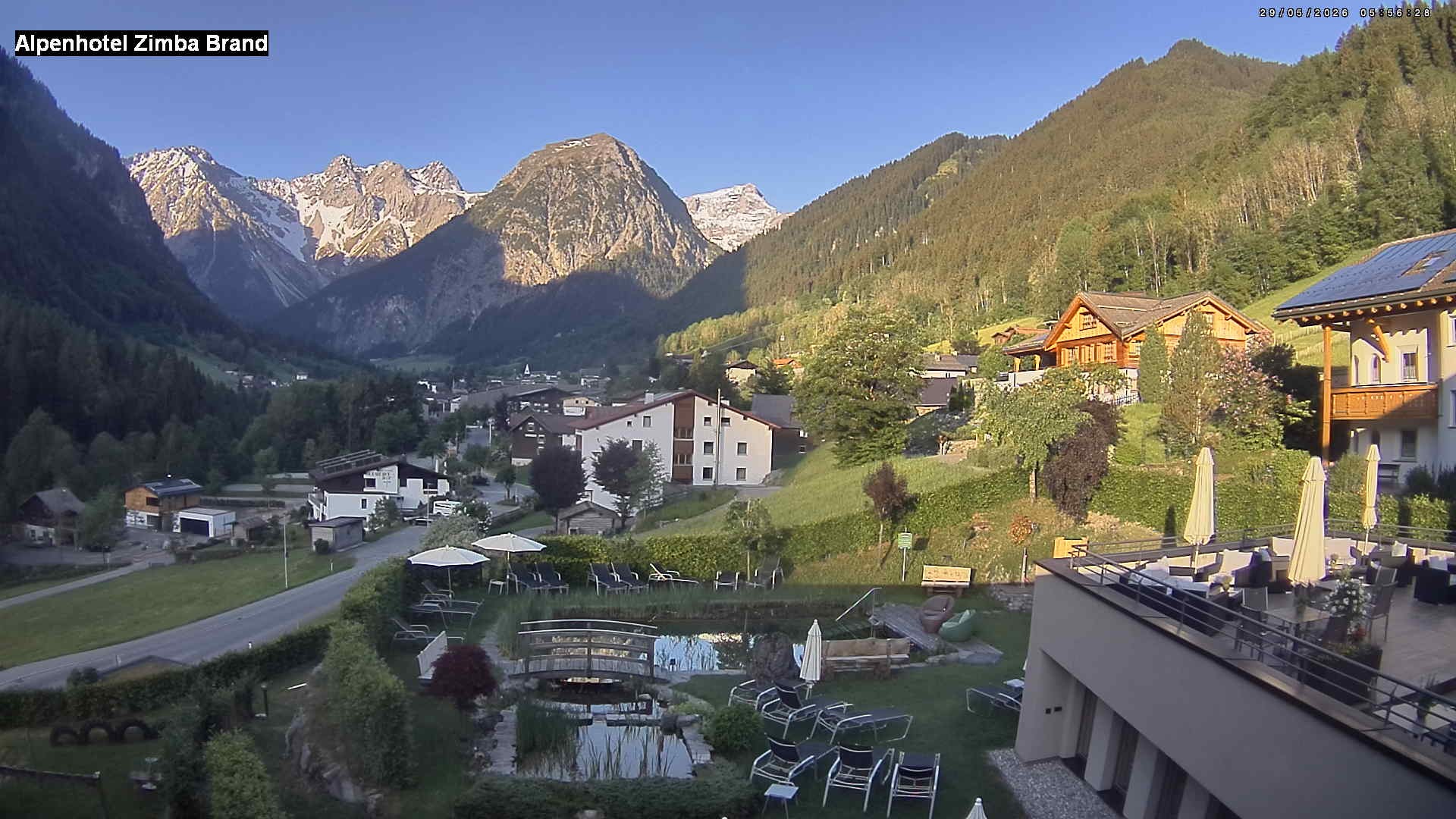 Archived image Webcam hotel Zimba, Brand in Vorarlberg