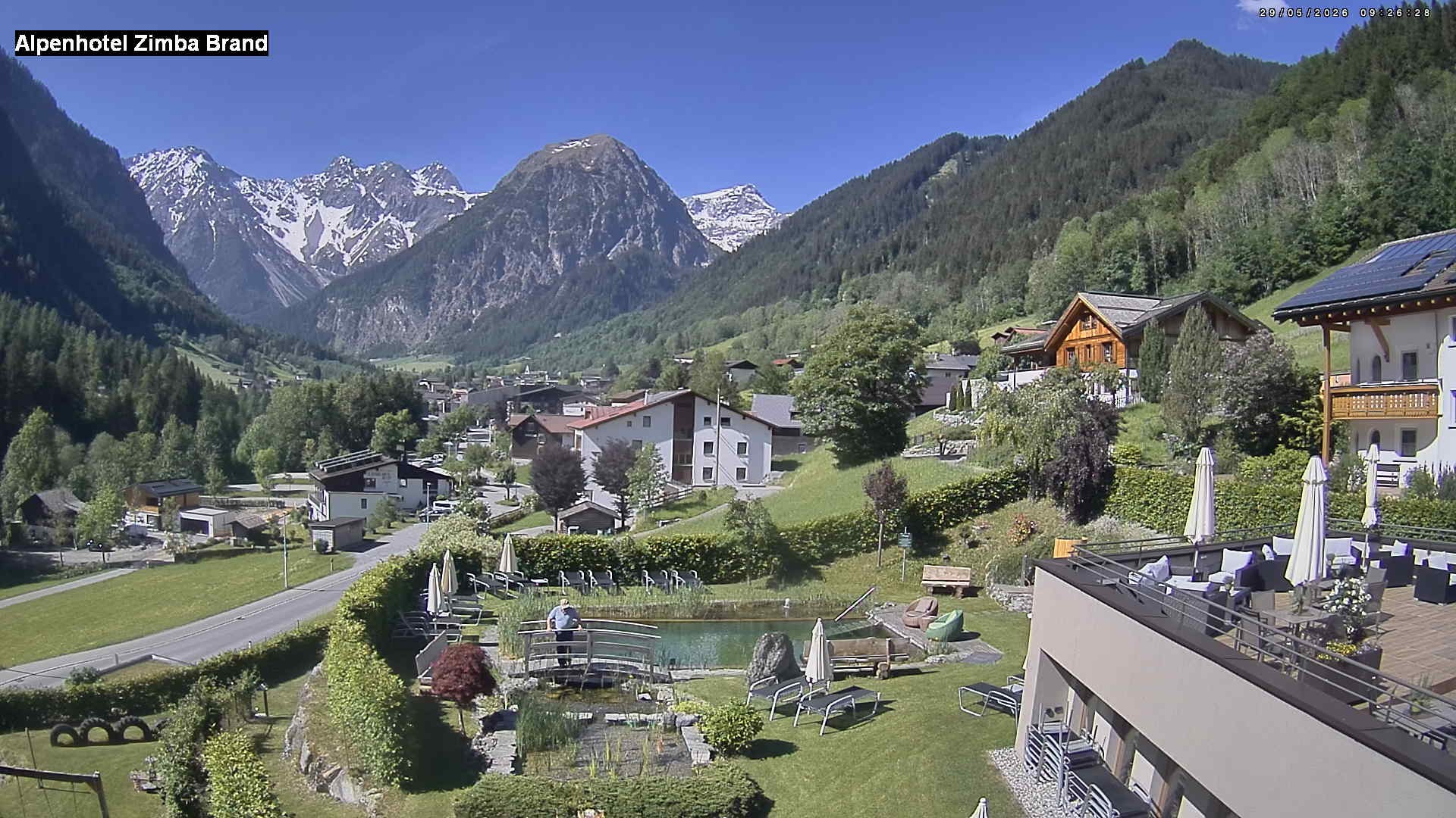 Archived image Webcam hotel Zimba, Brand in Vorarlberg