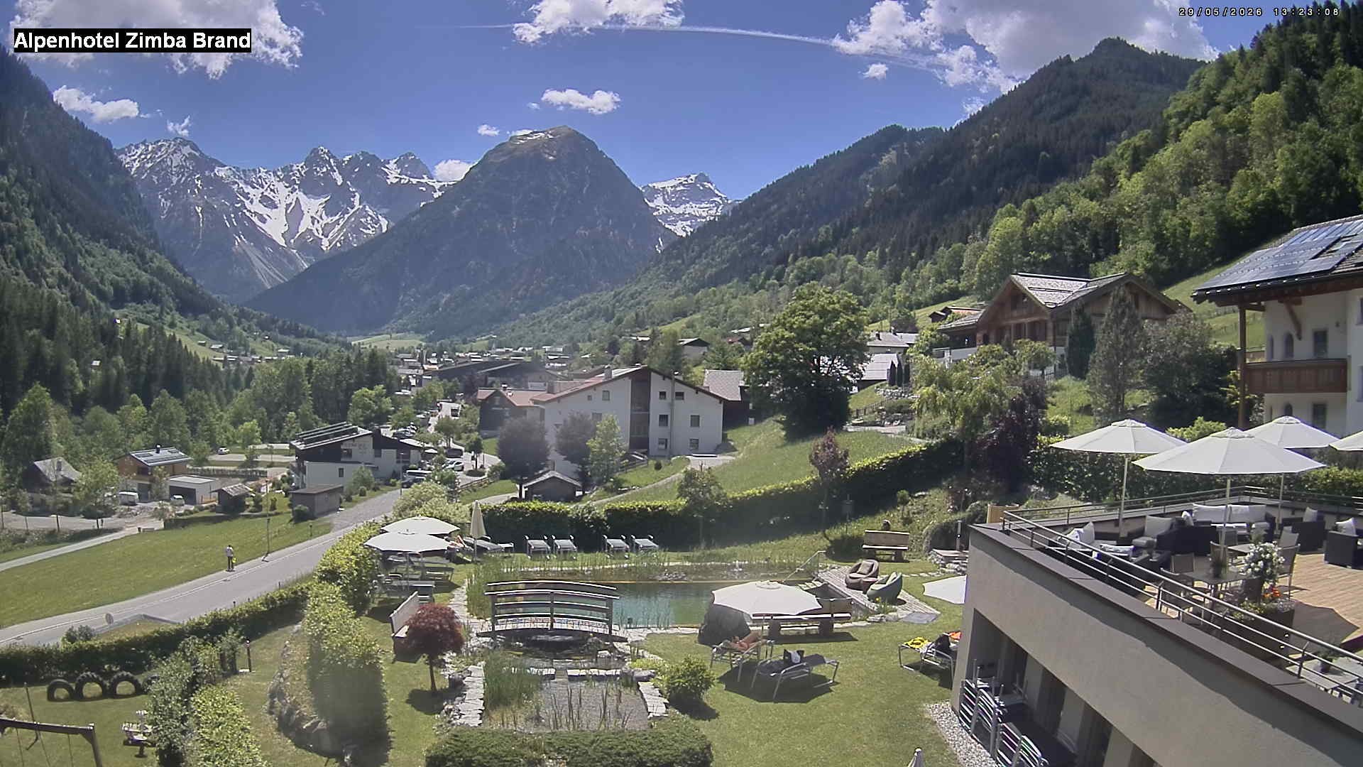 Archived image Webcam hotel Zimba, Brand in Vorarlberg