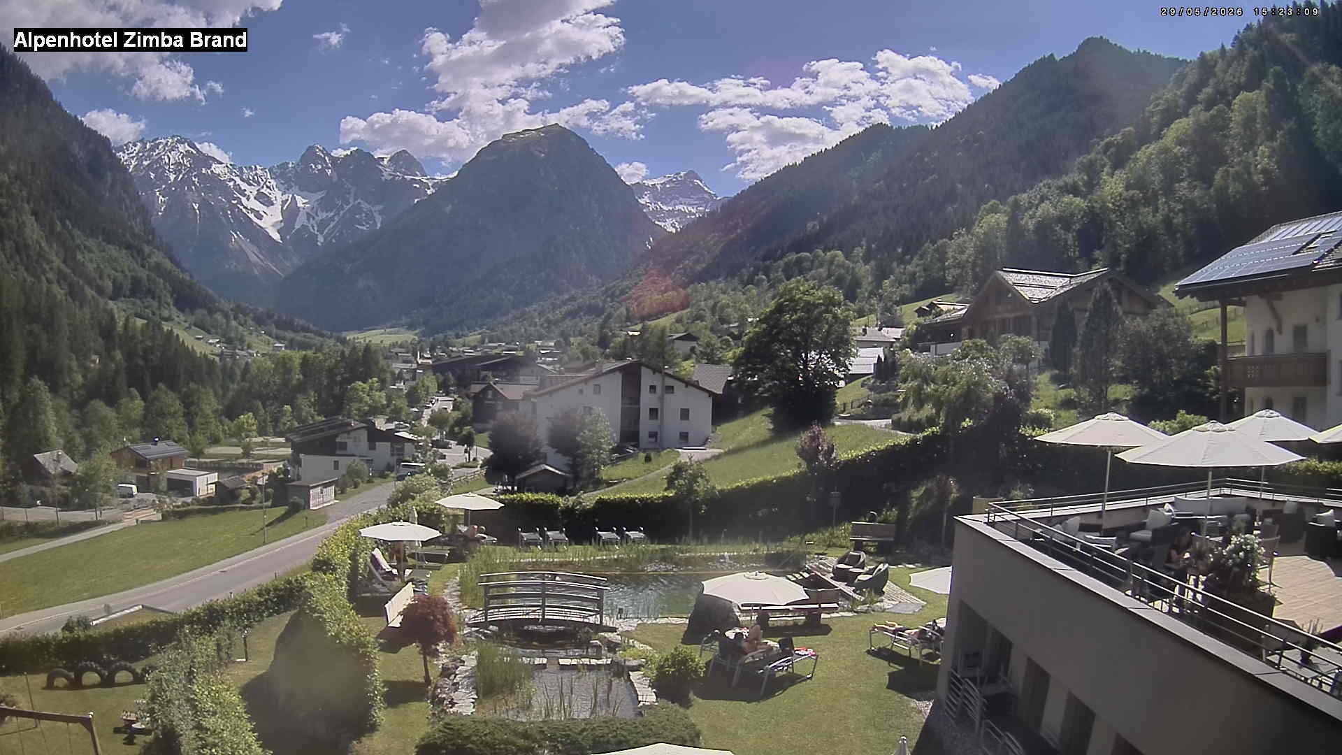 Archived image Webcam hotel Zimba, Brand in Vorarlberg