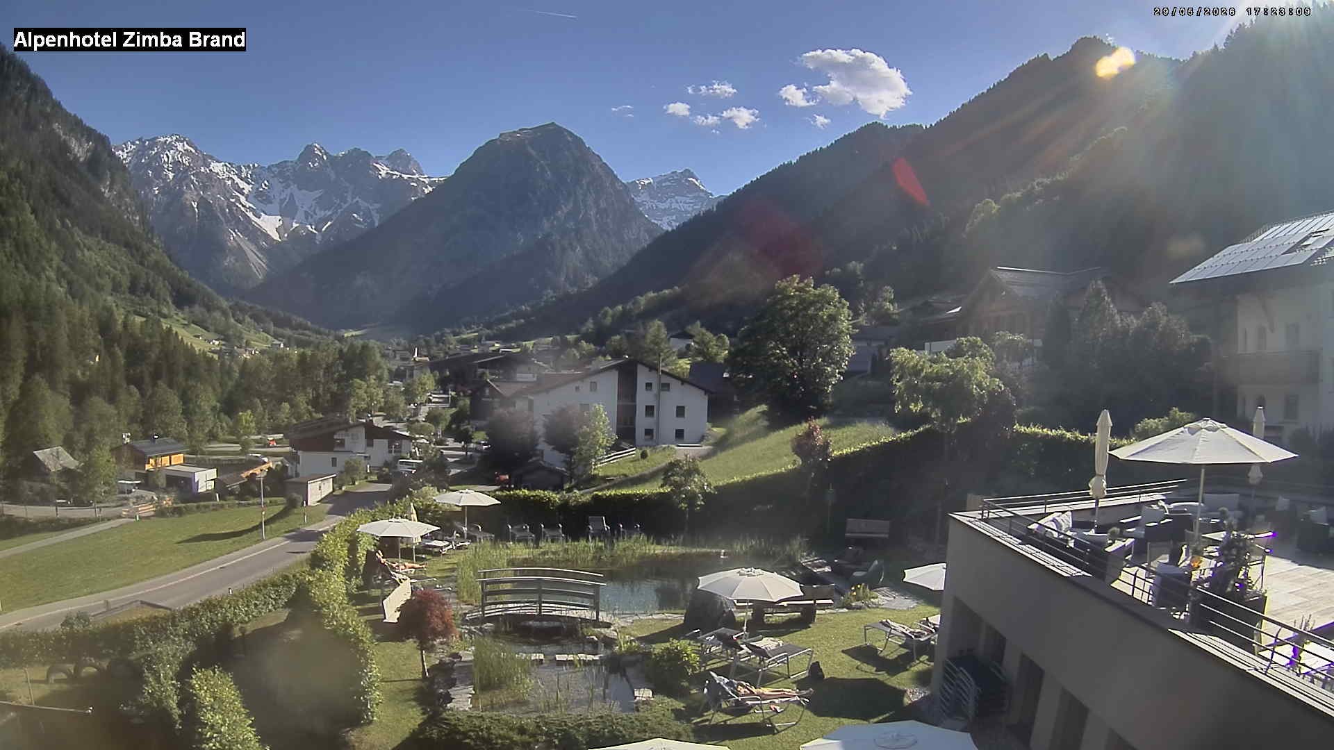 Archived image Webcam hotel Zimba, Brand in Vorarlberg