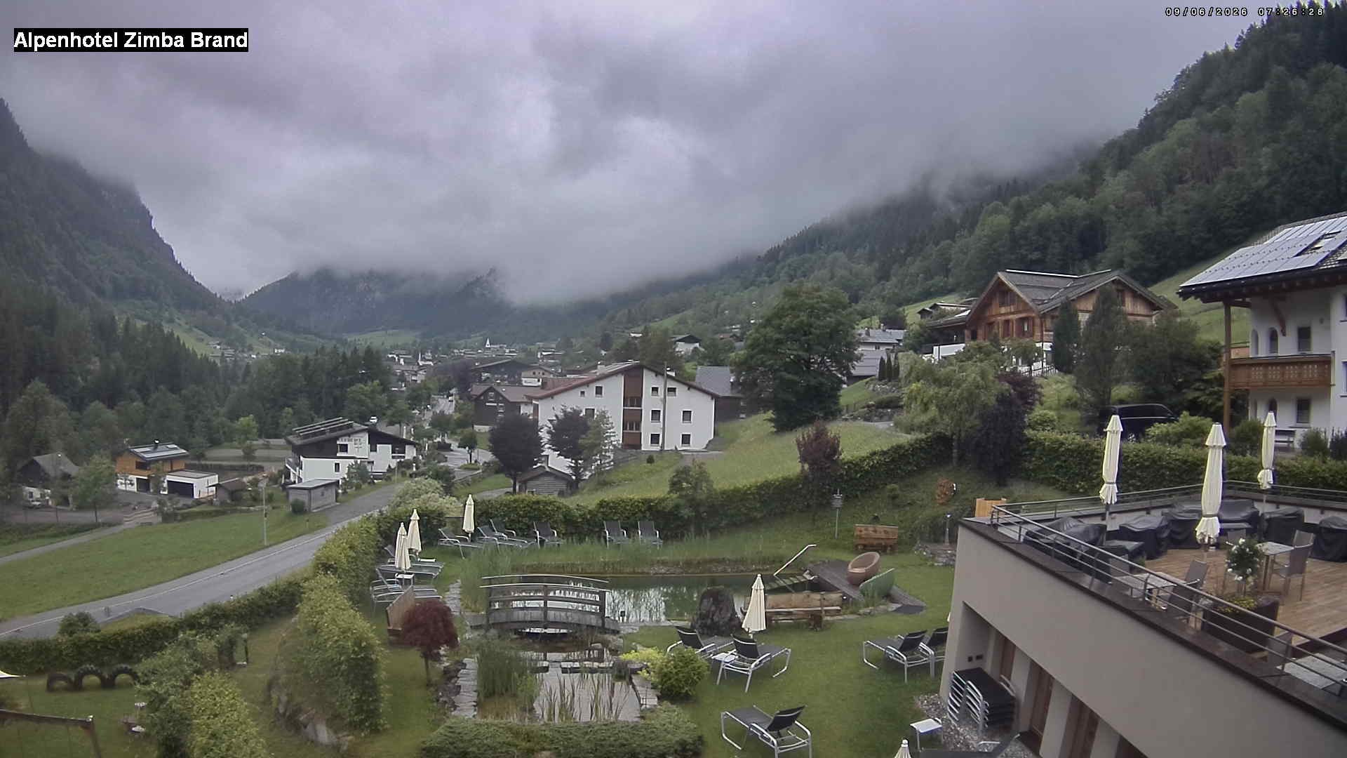 Archiv Foto Webcam Alpenhof Zimba, Brand, Vorarlberg