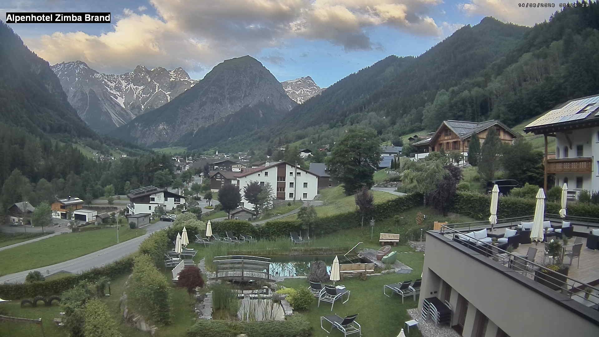 Archiv Foto Webcam Alpenhof Zimba, Brand, Vorarlberg