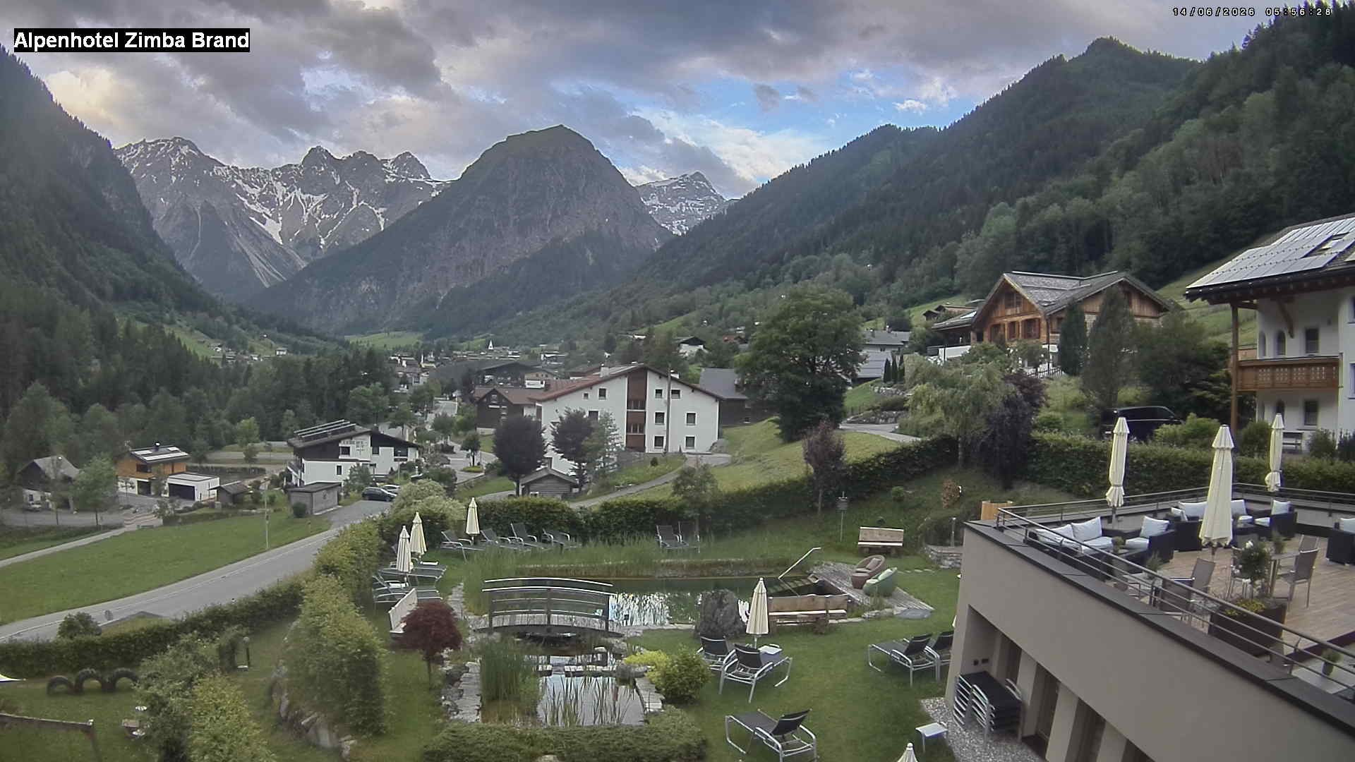Archiv Foto Webcam Alpenhof Zimba, Brand, Vorarlberg