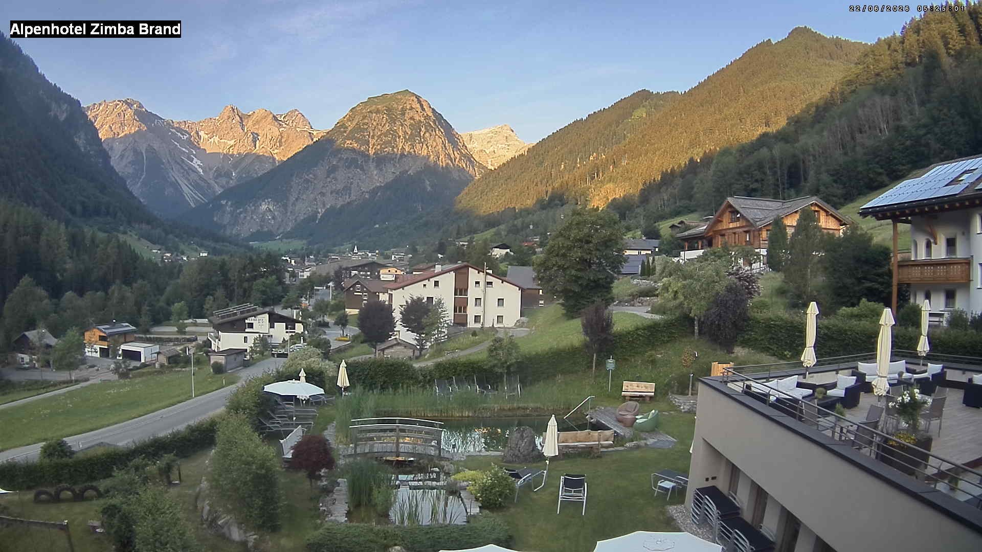 Archiv Foto Webcam Alpenhof Zimba, Brand, Vorarlberg