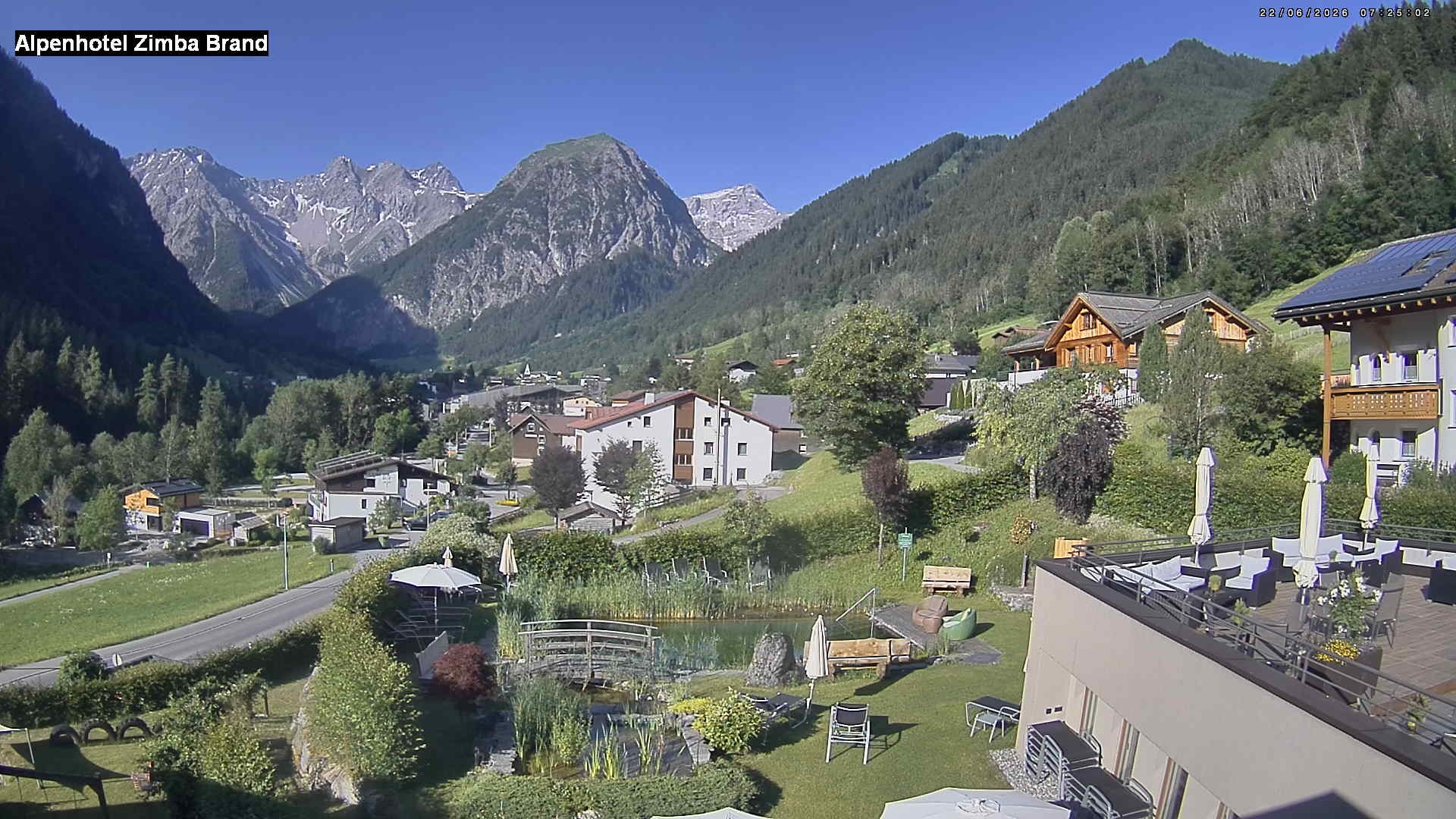 Archiv Foto Webcam Alpenhof Zimba, Brand, Vorarlberg