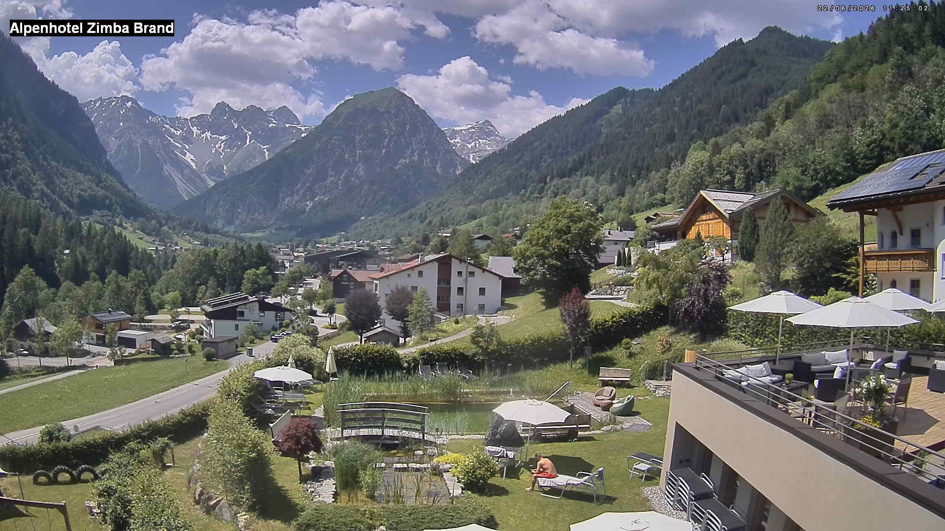 Archiv Foto Webcam Alpenhof Zimba, Brand, Vorarlberg