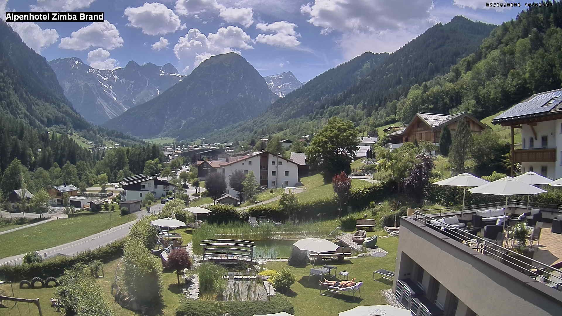 Archiv Foto Webcam Alpenhof Zimba, Brand, Vorarlberg