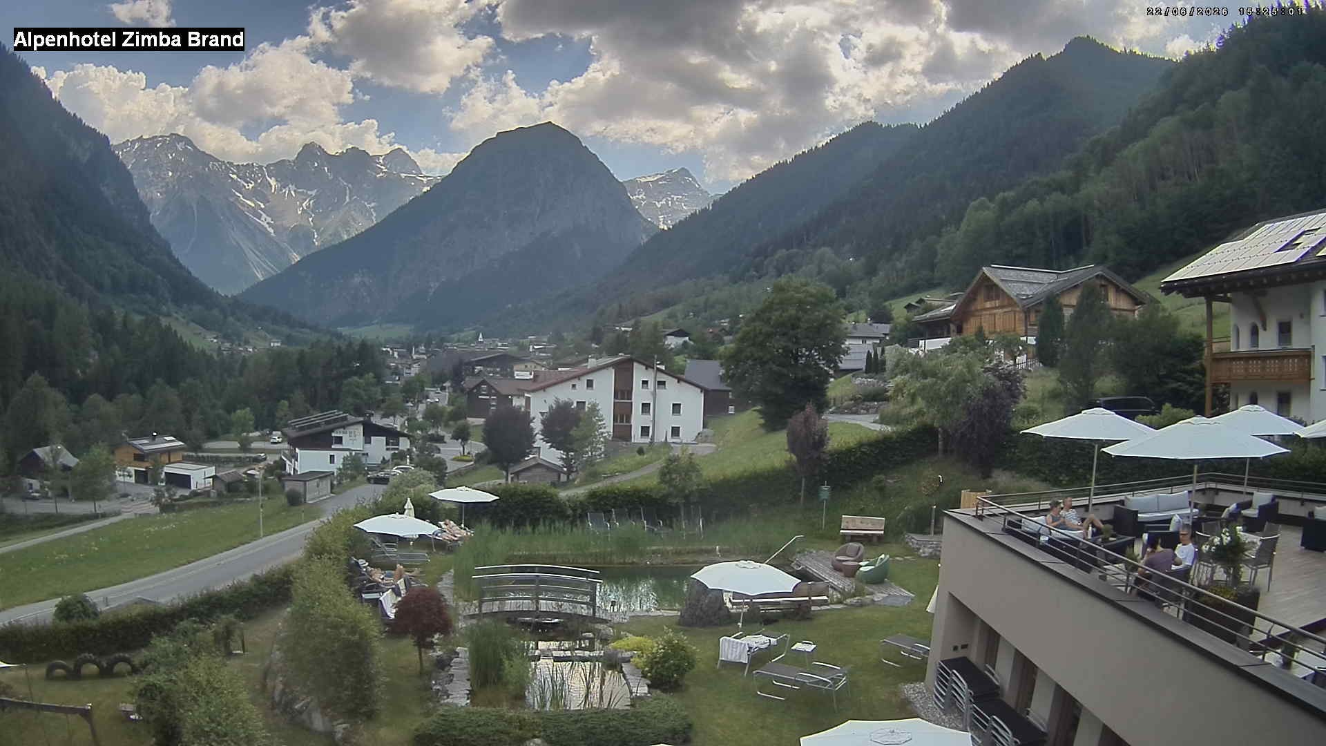 Archiv Foto Webcam Alpenhof Zimba, Brand, Vorarlberg