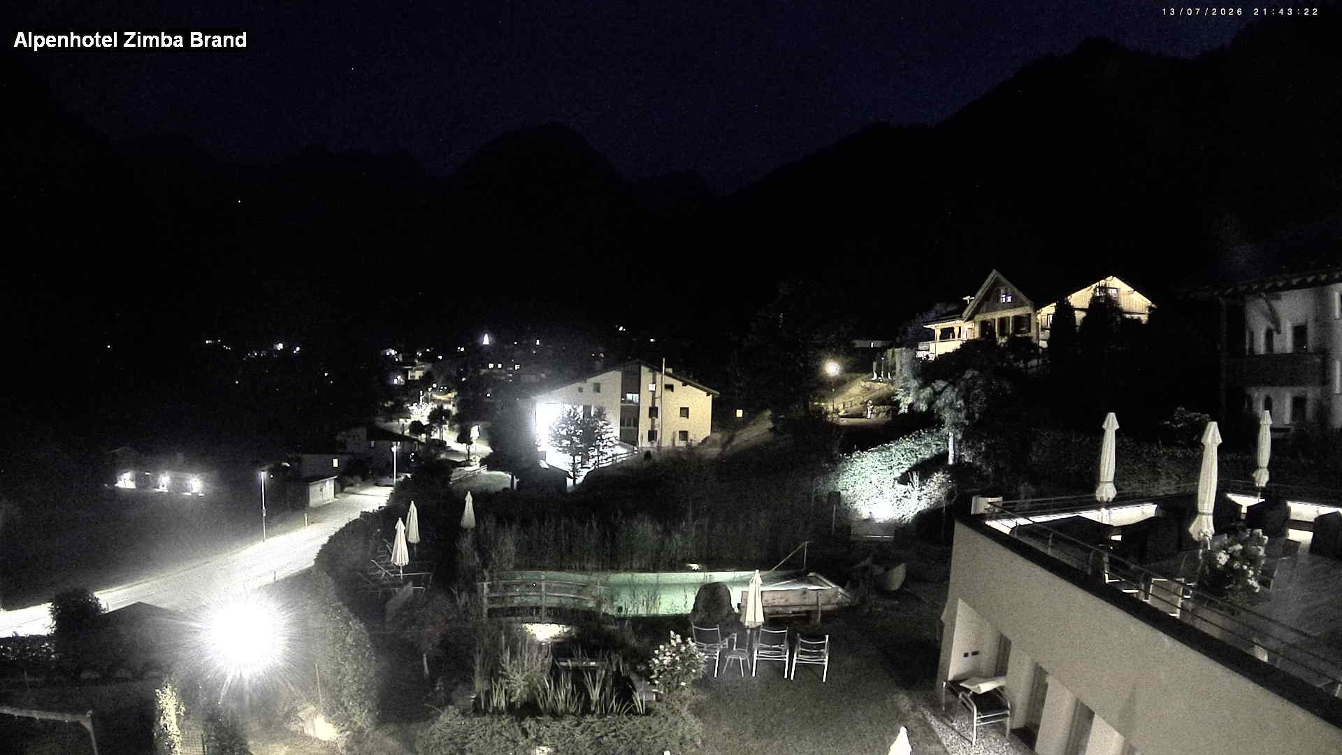 Archived image Webcam hotel Zimba, Brand in Vorarlberg