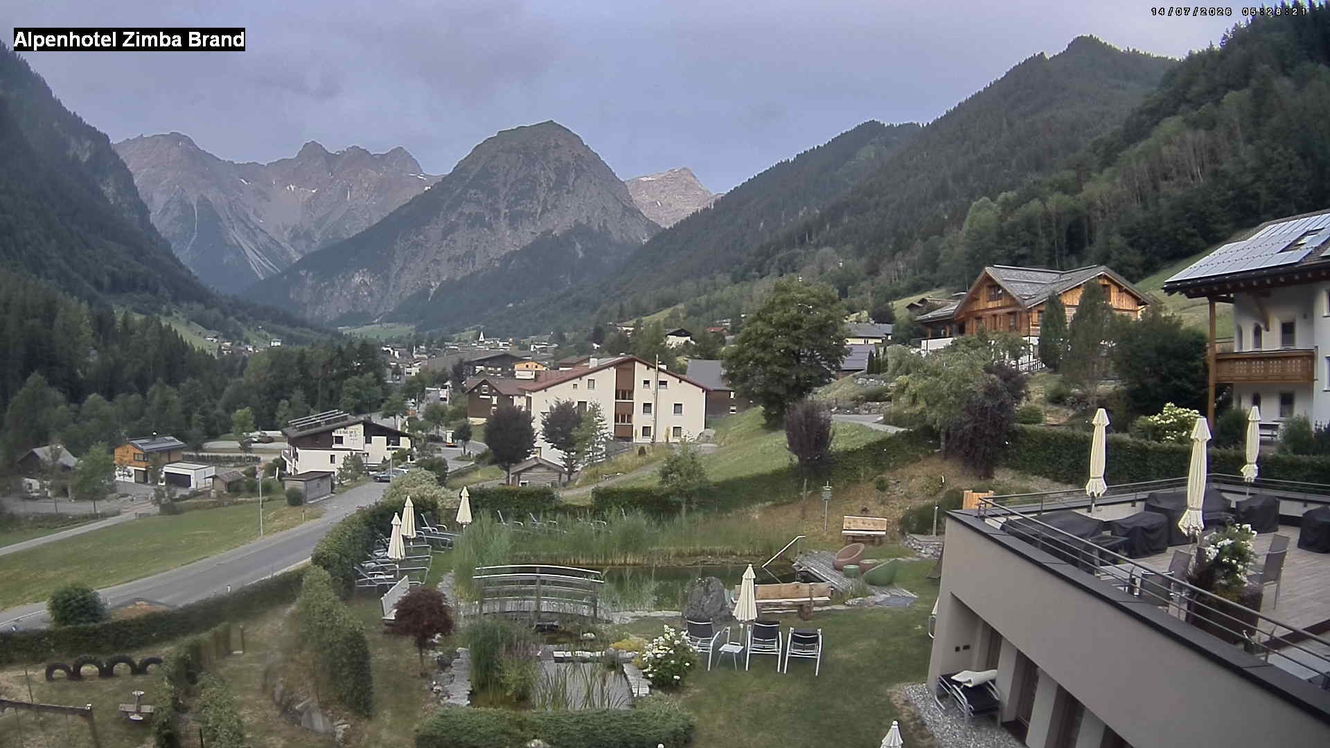 Archived image Webcam hotel Zimba, Brand in Vorarlberg