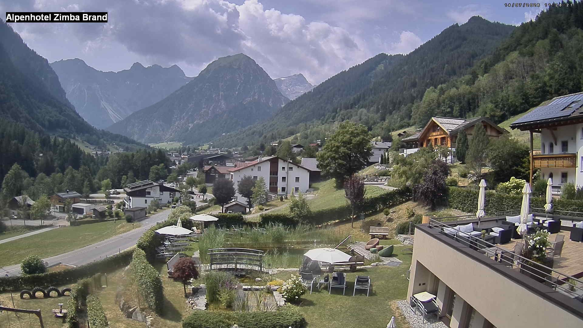 Archived image Webcam hotel Zimba, Brand in Vorarlberg