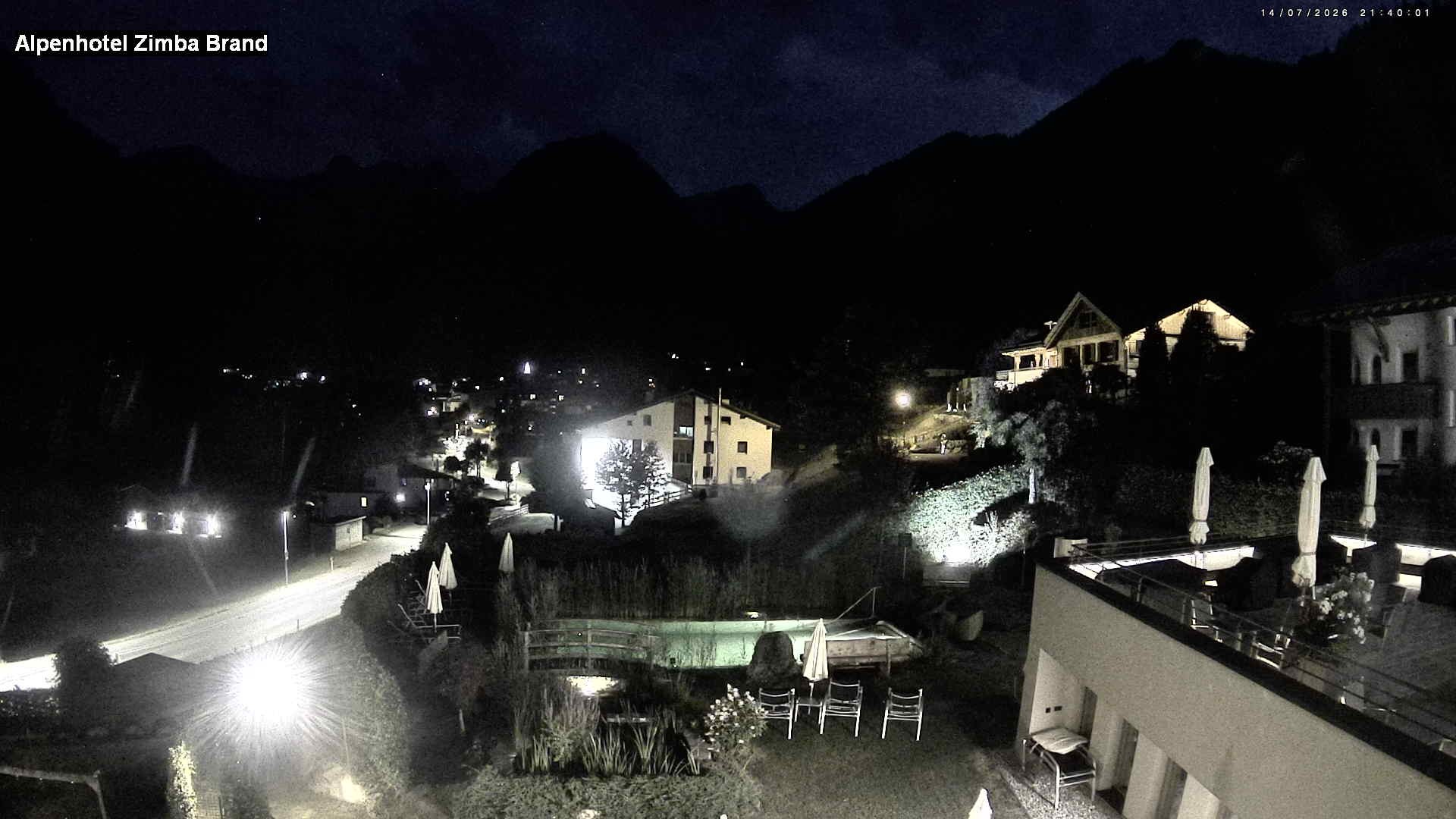 Archived image Webcam hotel Zimba, Brand in Vorarlberg