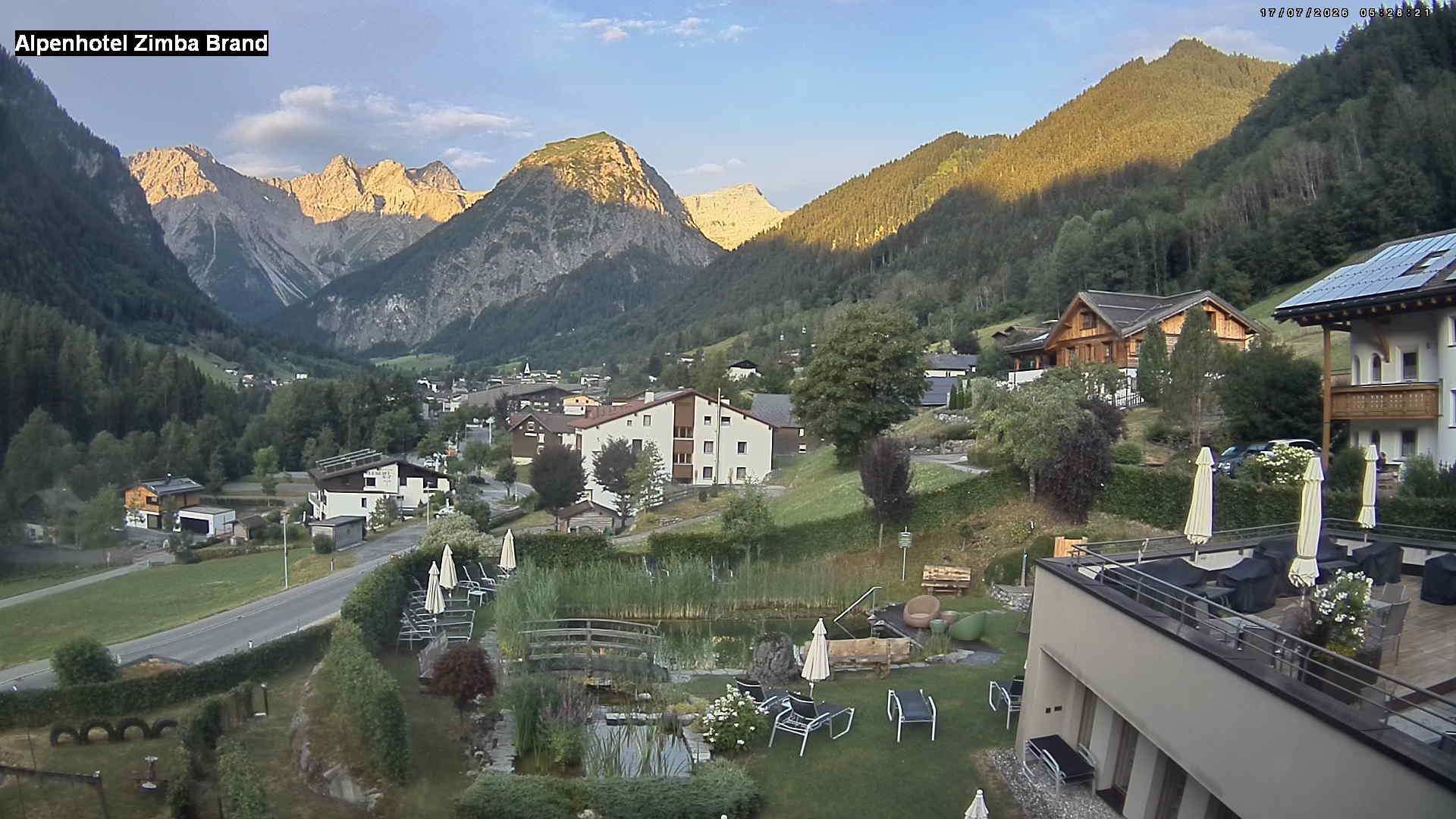Archiv Foto Webcam Alpenhof Zimba, Brand, Vorarlberg