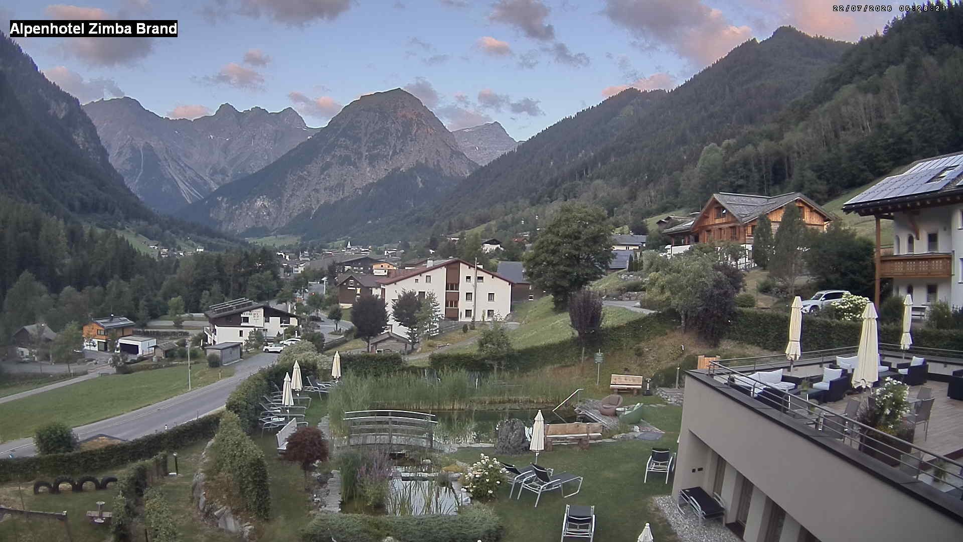 Archiv Foto Webcam Alpenhof Zimba, Brand, Vorarlberg