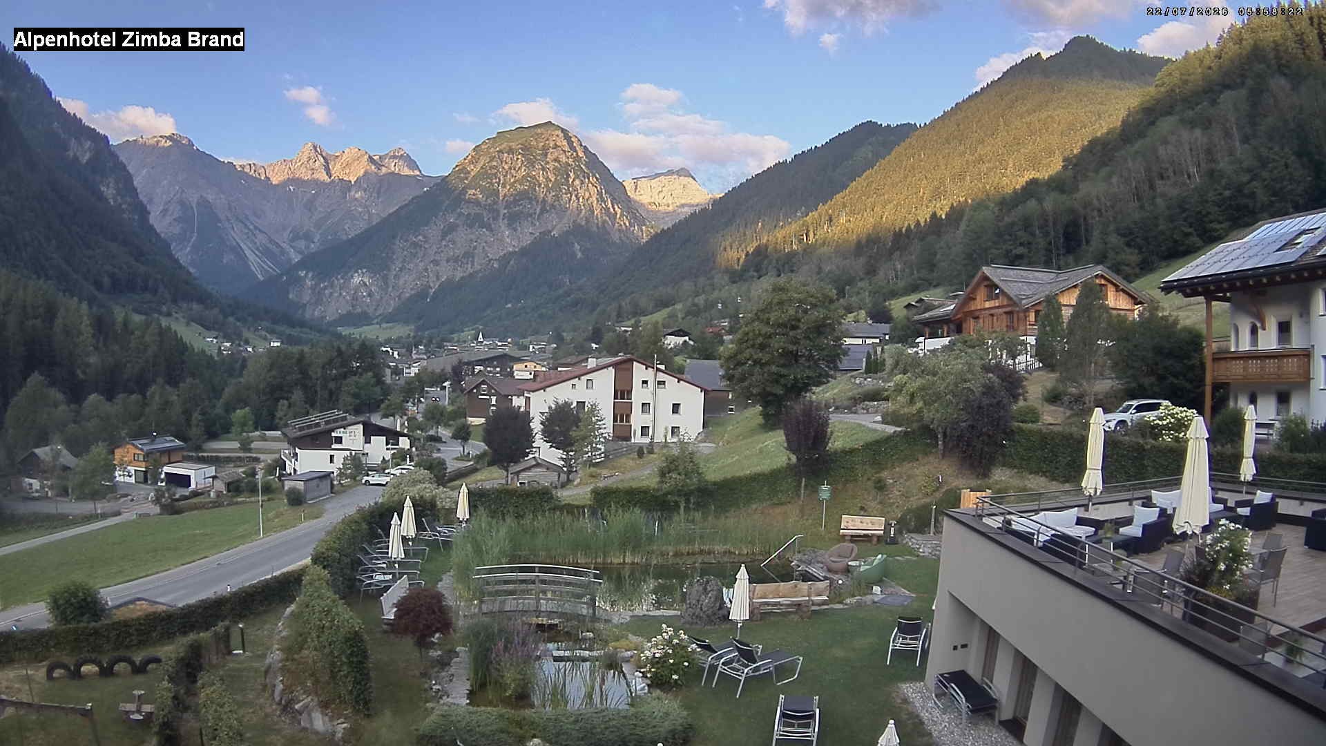 Archiv Foto Webcam Alpenhof Zimba, Brand, Vorarlberg