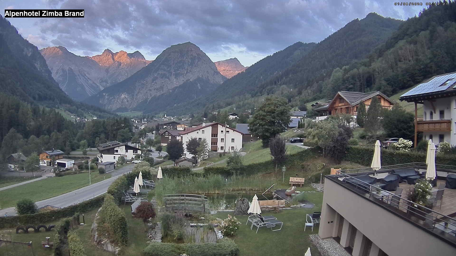 Archiv Foto Webcam Alpenhof Zimba, Brand, Vorarlberg