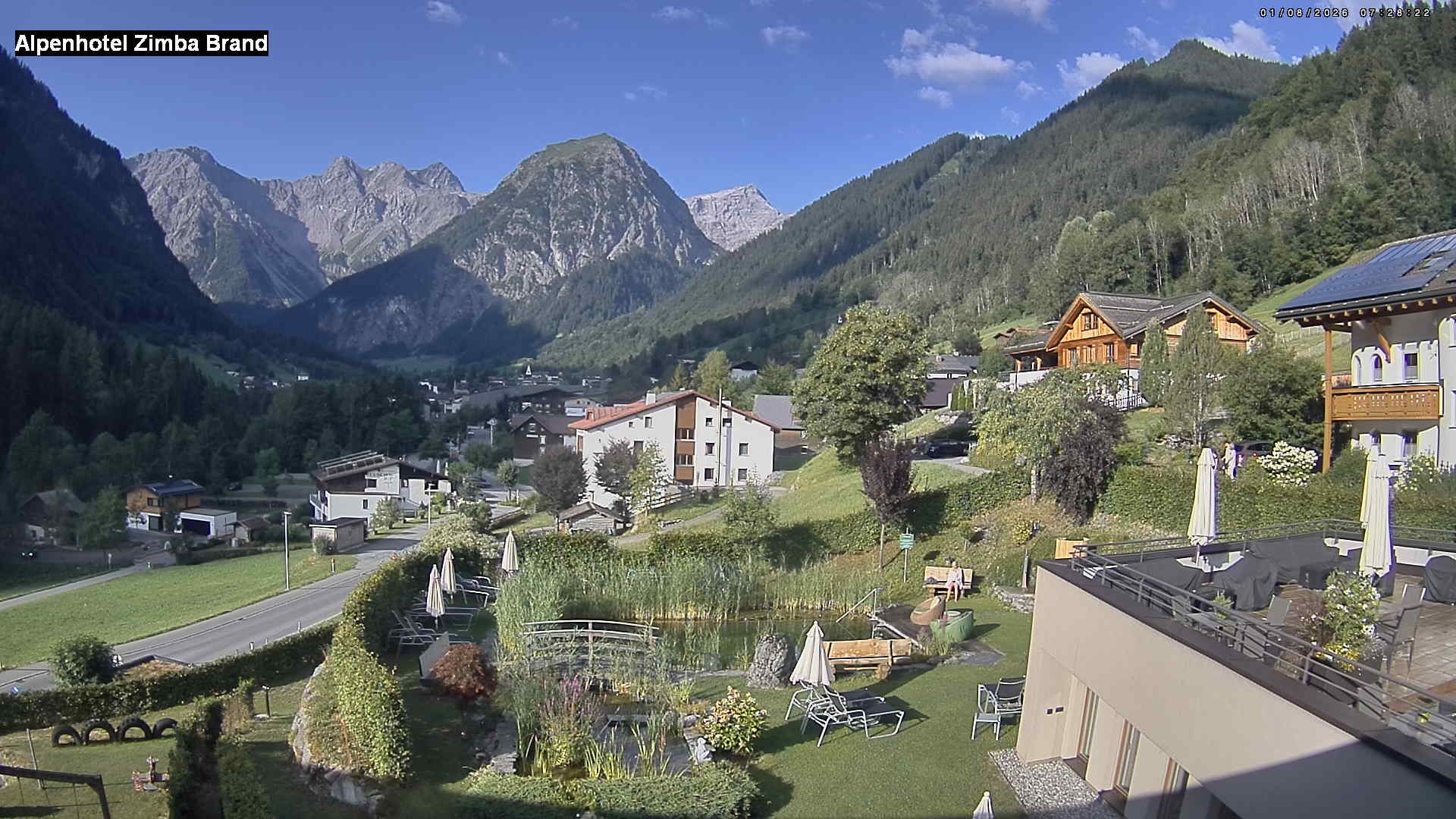 Archiv Foto Webcam Alpenhof Zimba, Brand, Vorarlberg