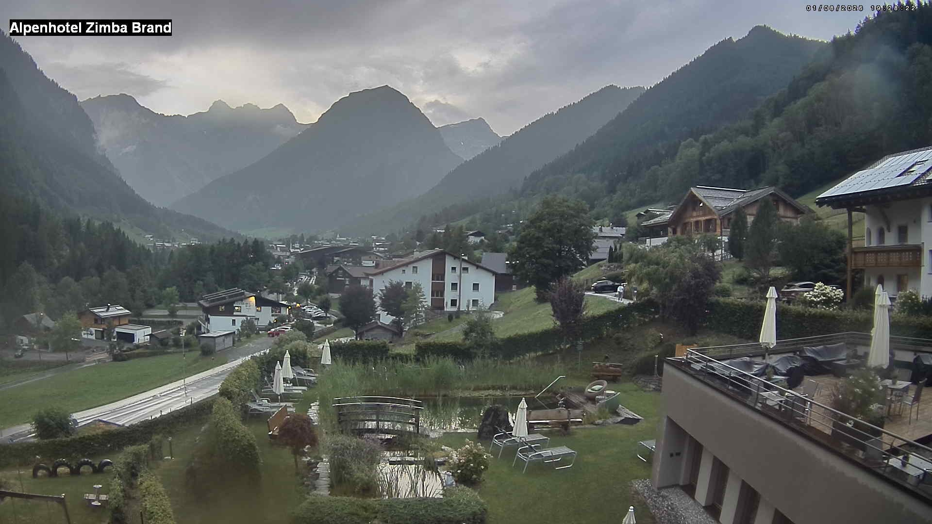 Archiv Foto Webcam Alpenhof Zimba, Brand, Vorarlberg