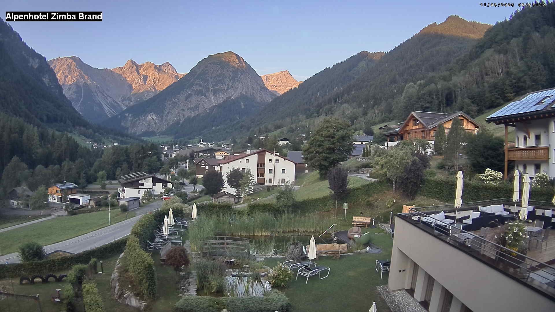 Archived image Webcam hotel Zimba, Brand in Vorarlberg