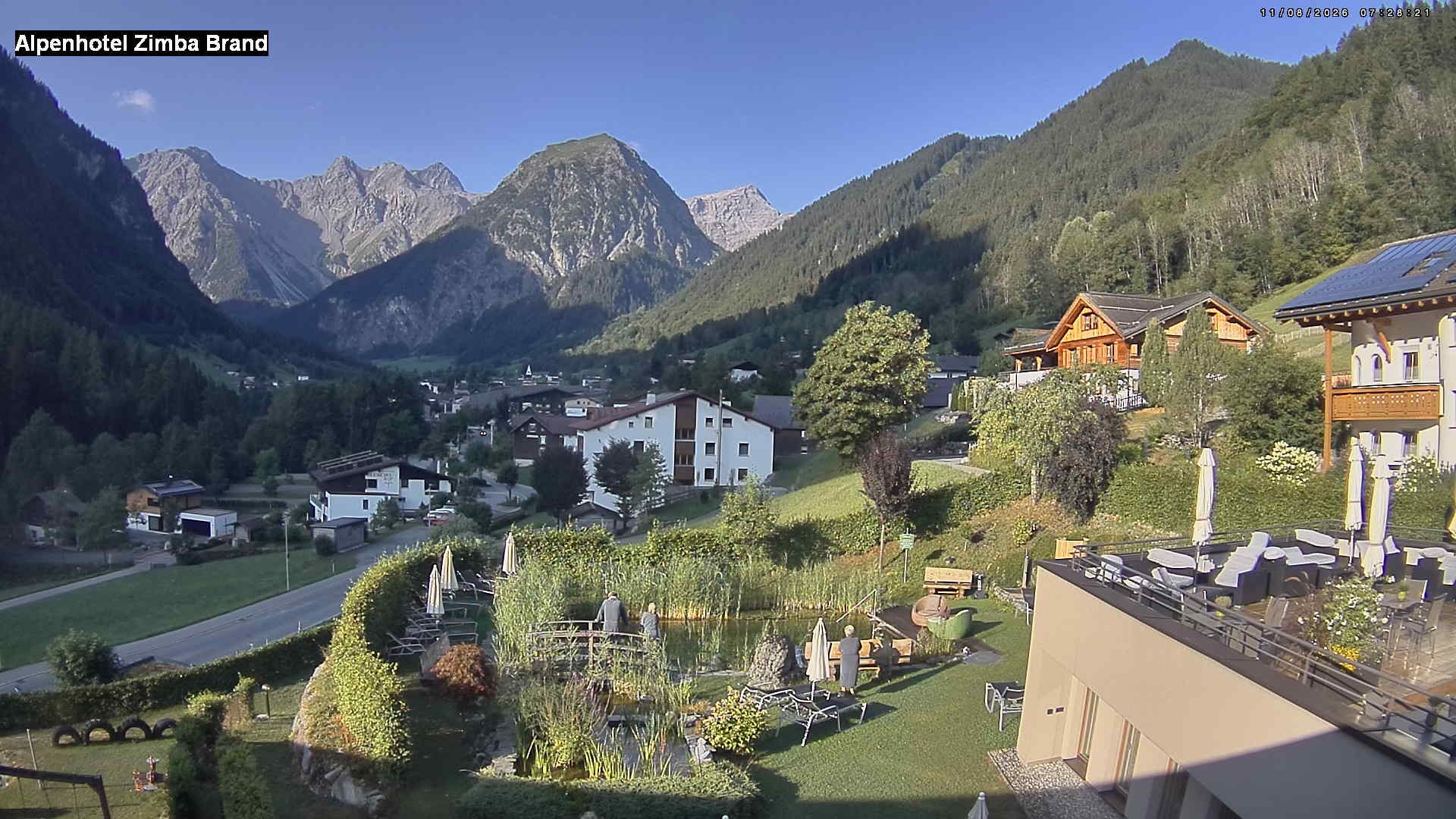 Archived image Webcam hotel Zimba, Brand in Vorarlberg