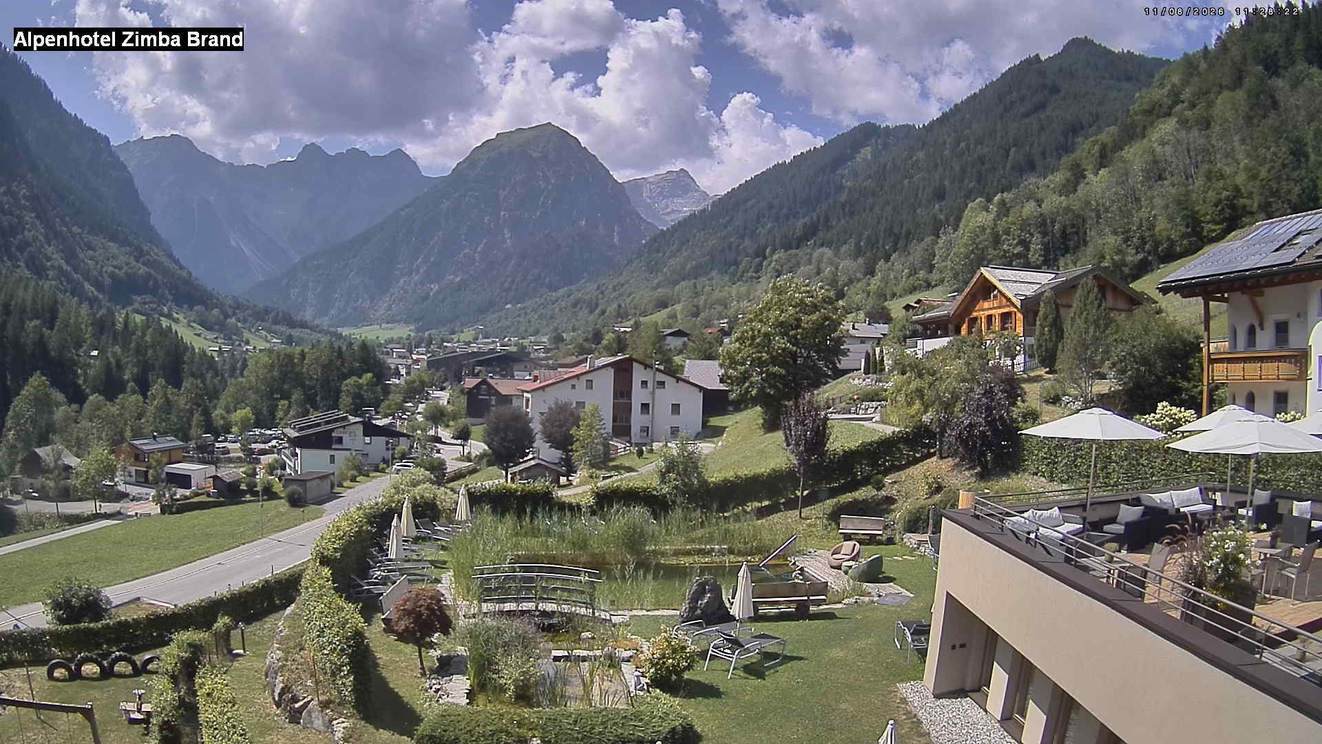 Archived image Webcam hotel Zimba, Brand in Vorarlberg