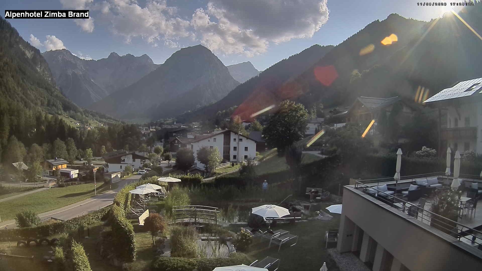 Archived image Webcam hotel Zimba, Brand in Vorarlberg