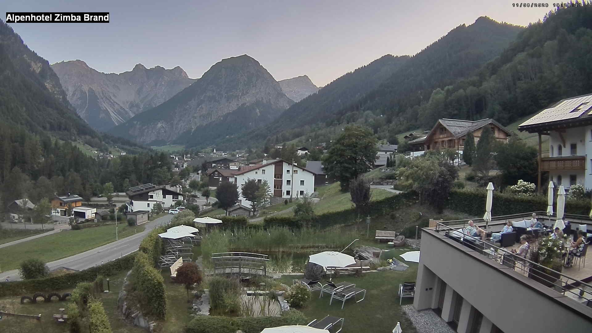 Archived image Webcam hotel Zimba, Brand in Vorarlberg
