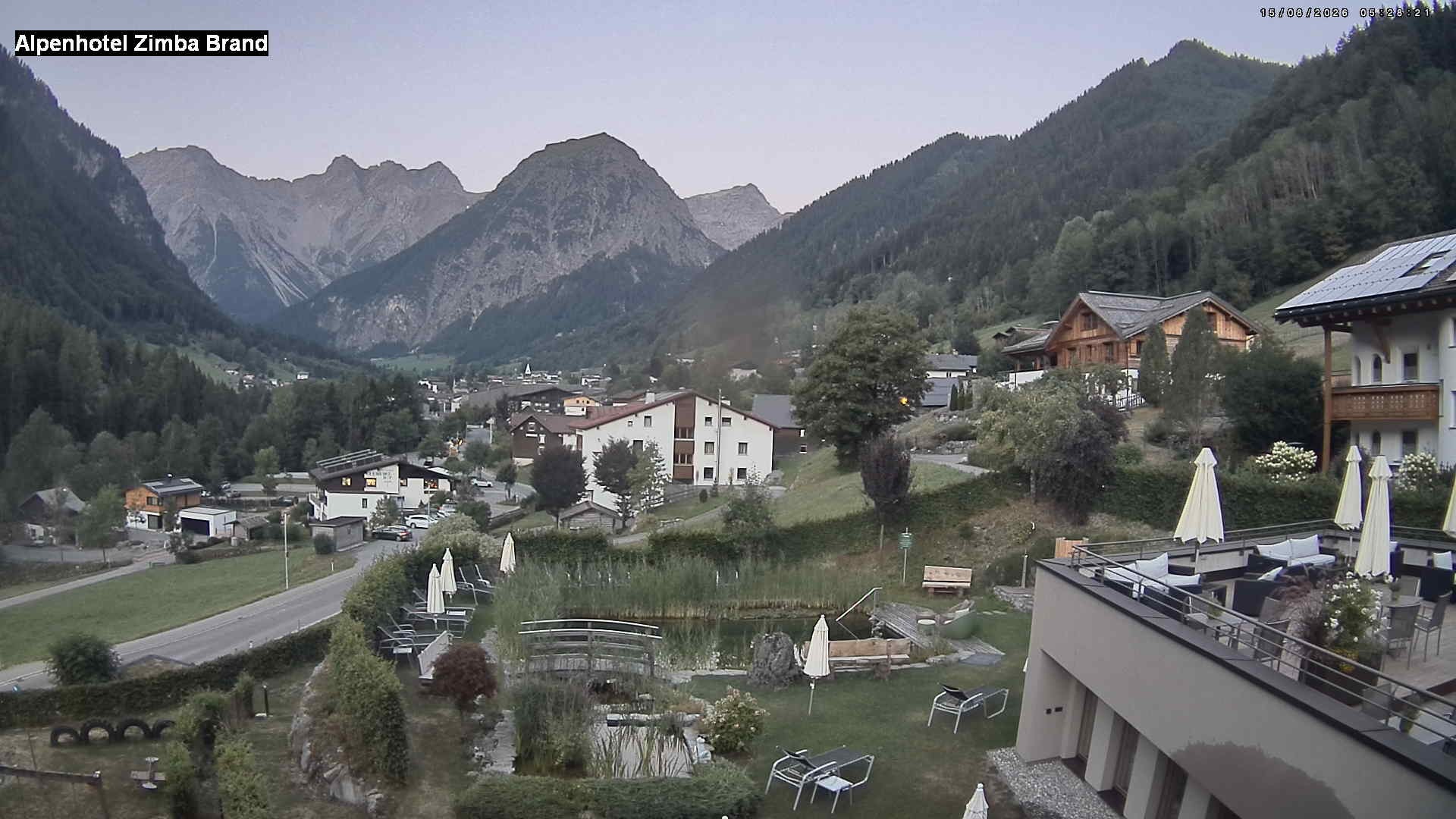 Archiv Foto Webcam Alpenhof Zimba, Brand, Vorarlberg