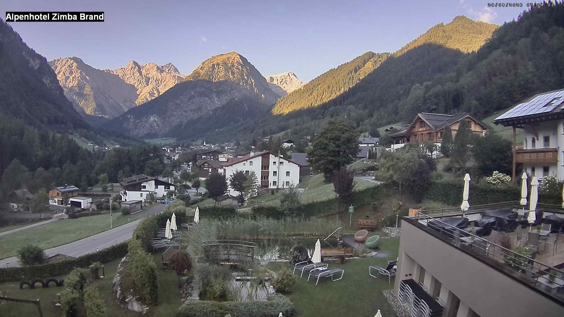 Archiv Foto Webcam Alpenhof Zimba, Brand, Vorarlberg