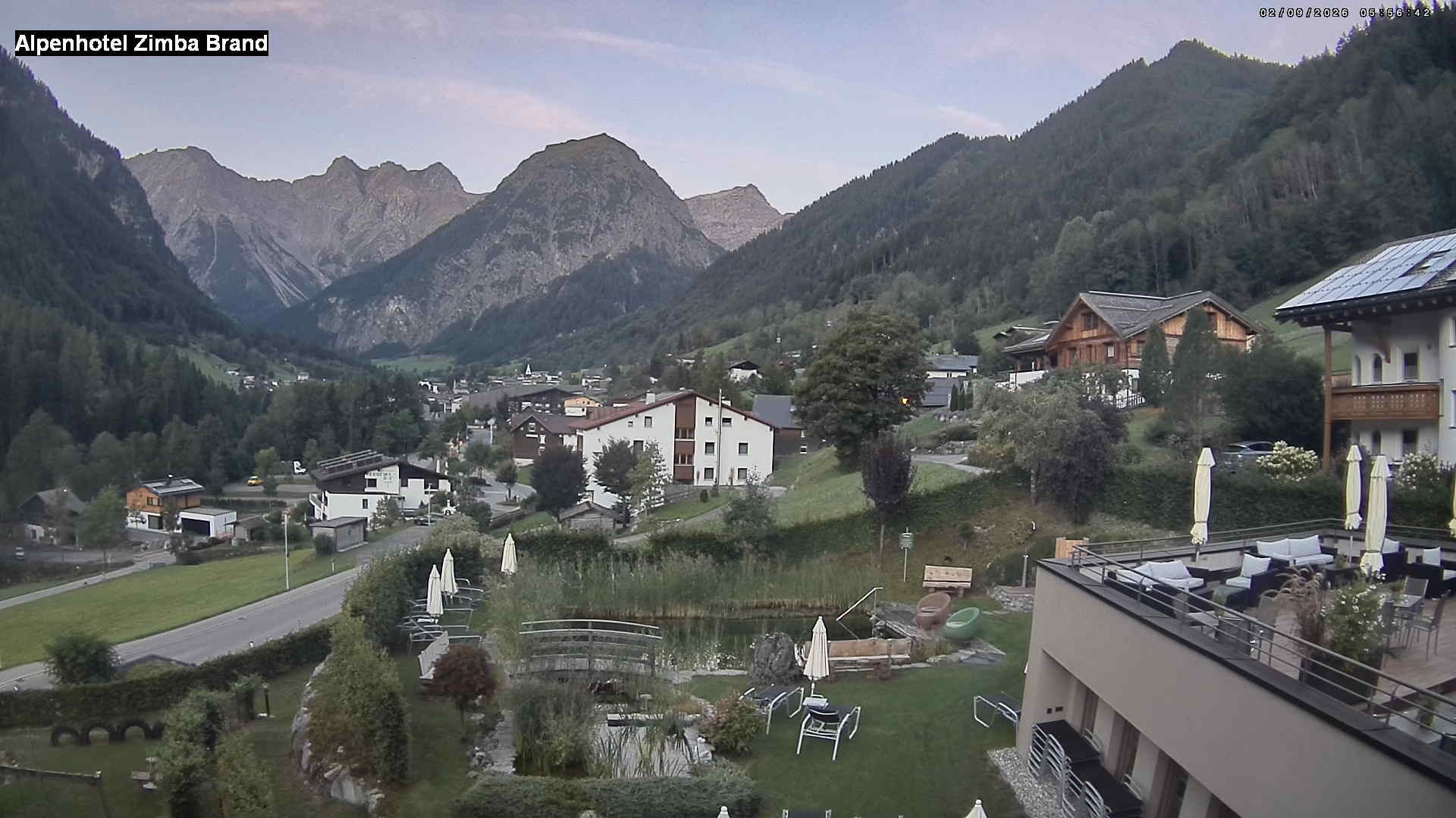 Archiv Foto Webcam Alpenhof Zimba, Brand, Vorarlberg
