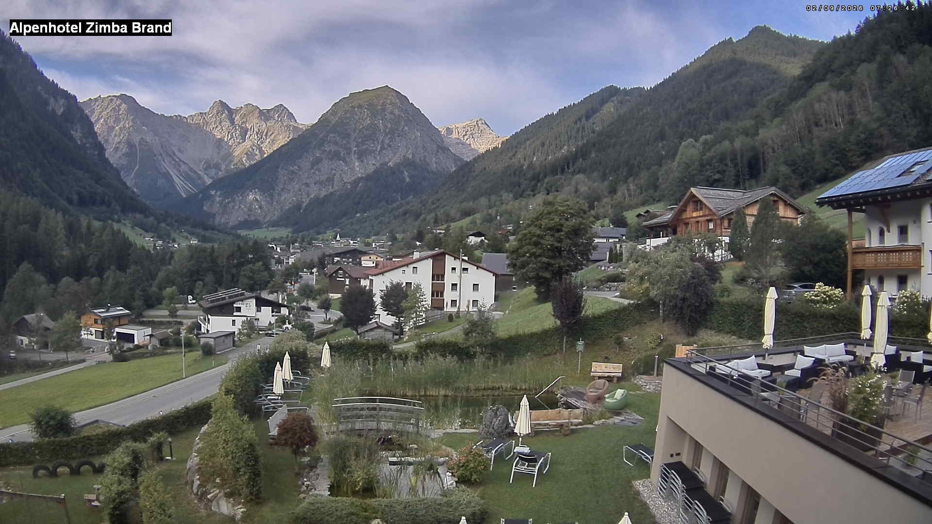 Archiv Foto Webcam Alpenhof Zimba, Brand, Vorarlberg