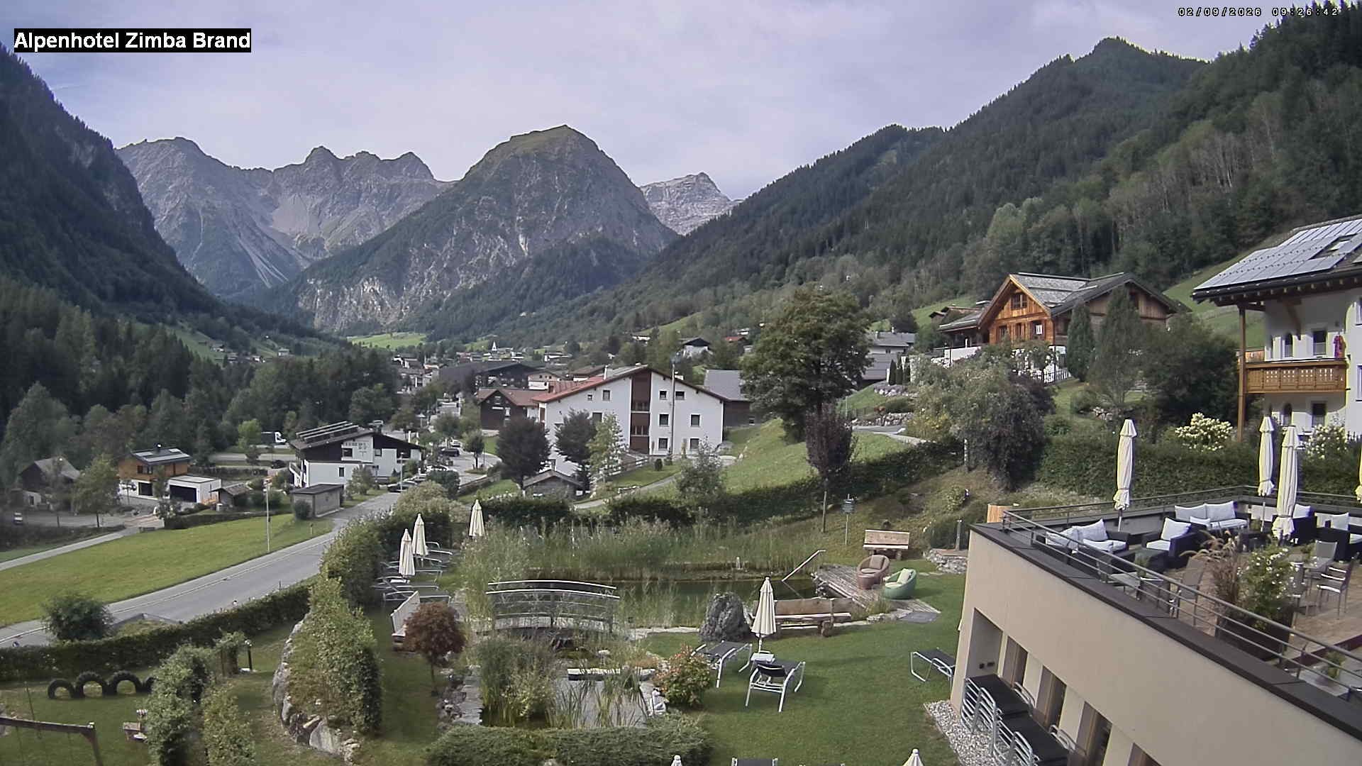 Archiv Foto Webcam Alpenhof Zimba, Brand, Vorarlberg