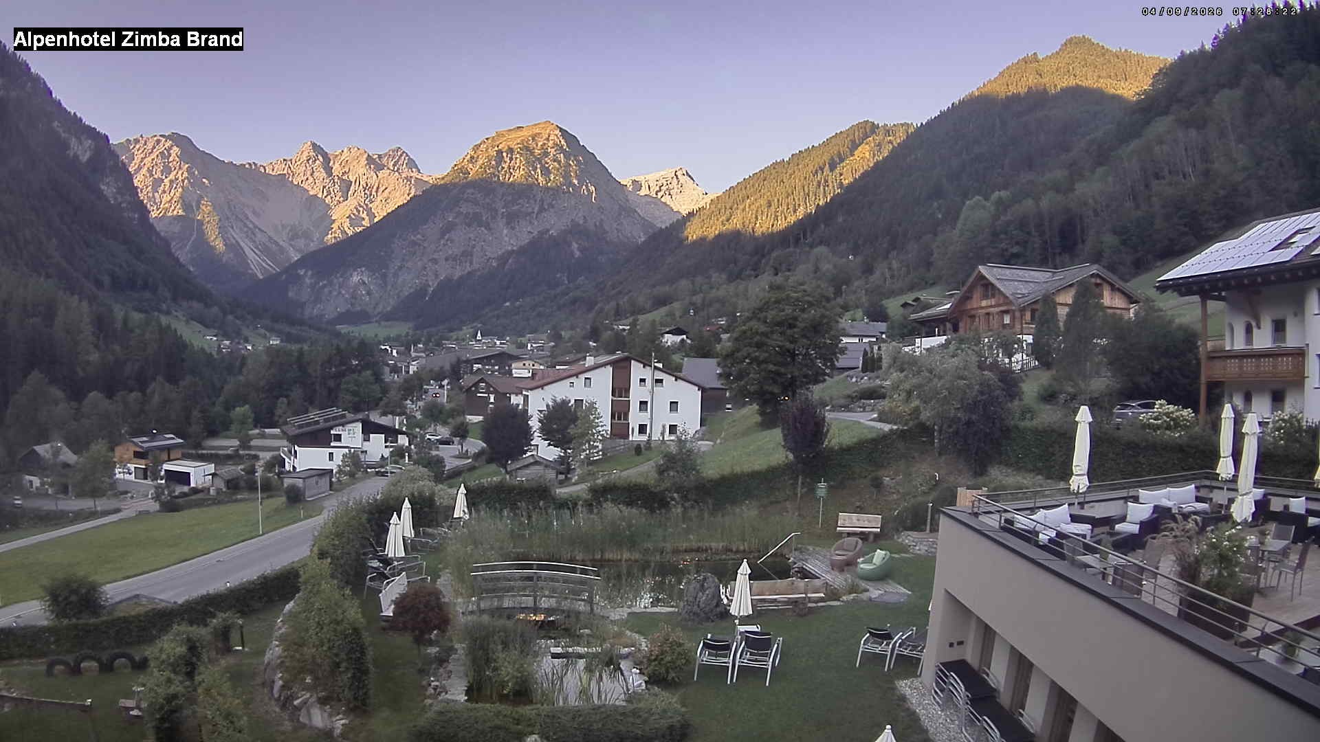Archiv Foto Webcam Alpenhof Zimba, Brand, Vorarlberg