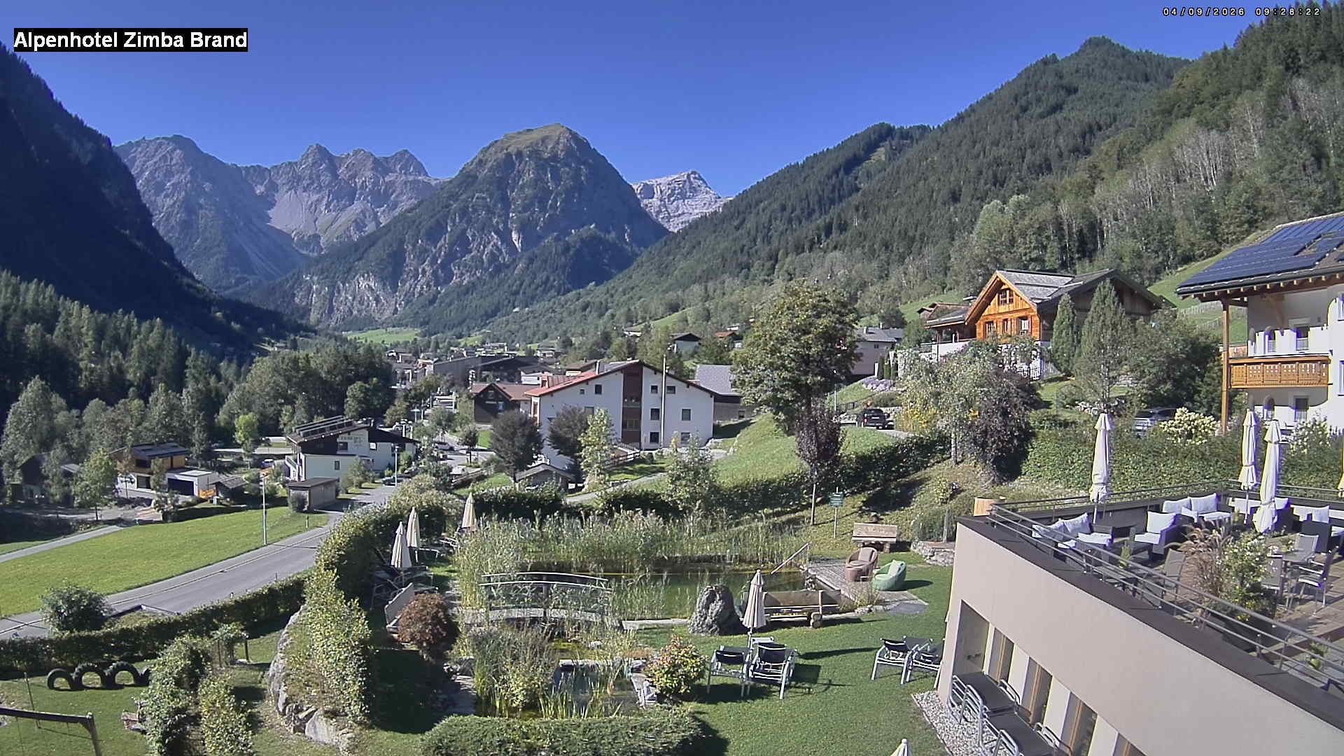 Archiv Foto Webcam Alpenhof Zimba, Brand, Vorarlberg