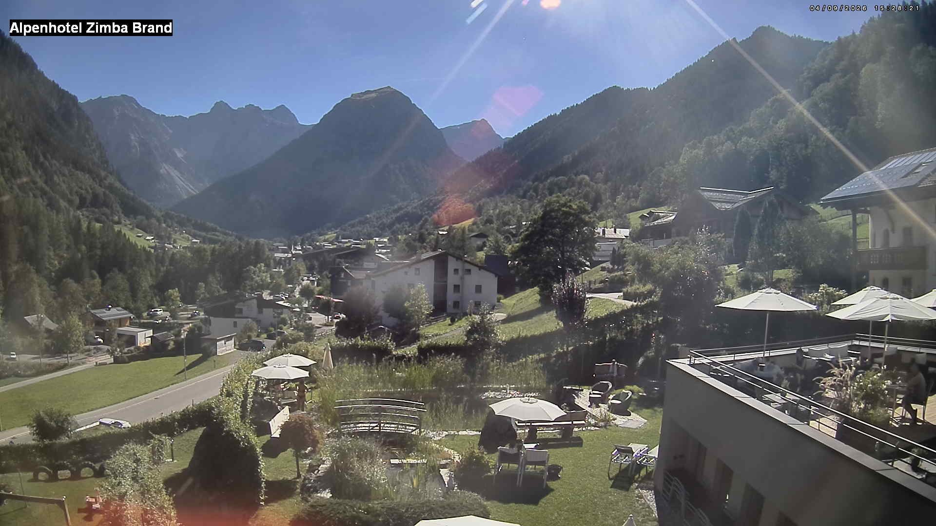 Archiv Foto Webcam Alpenhof Zimba, Brand, Vorarlberg