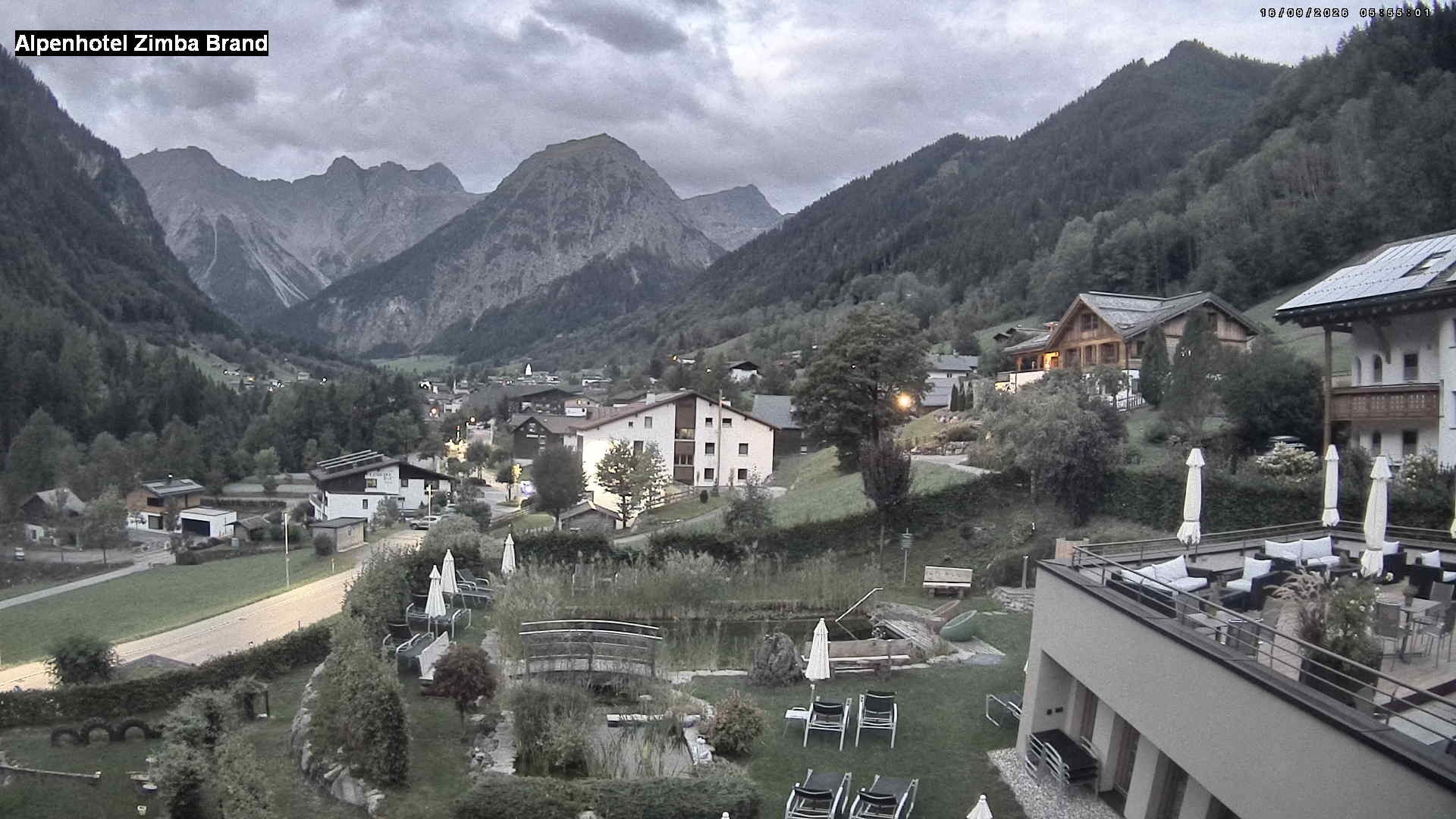 Archiv Foto Webcam Alpenhof Zimba, Brand, Vorarlberg